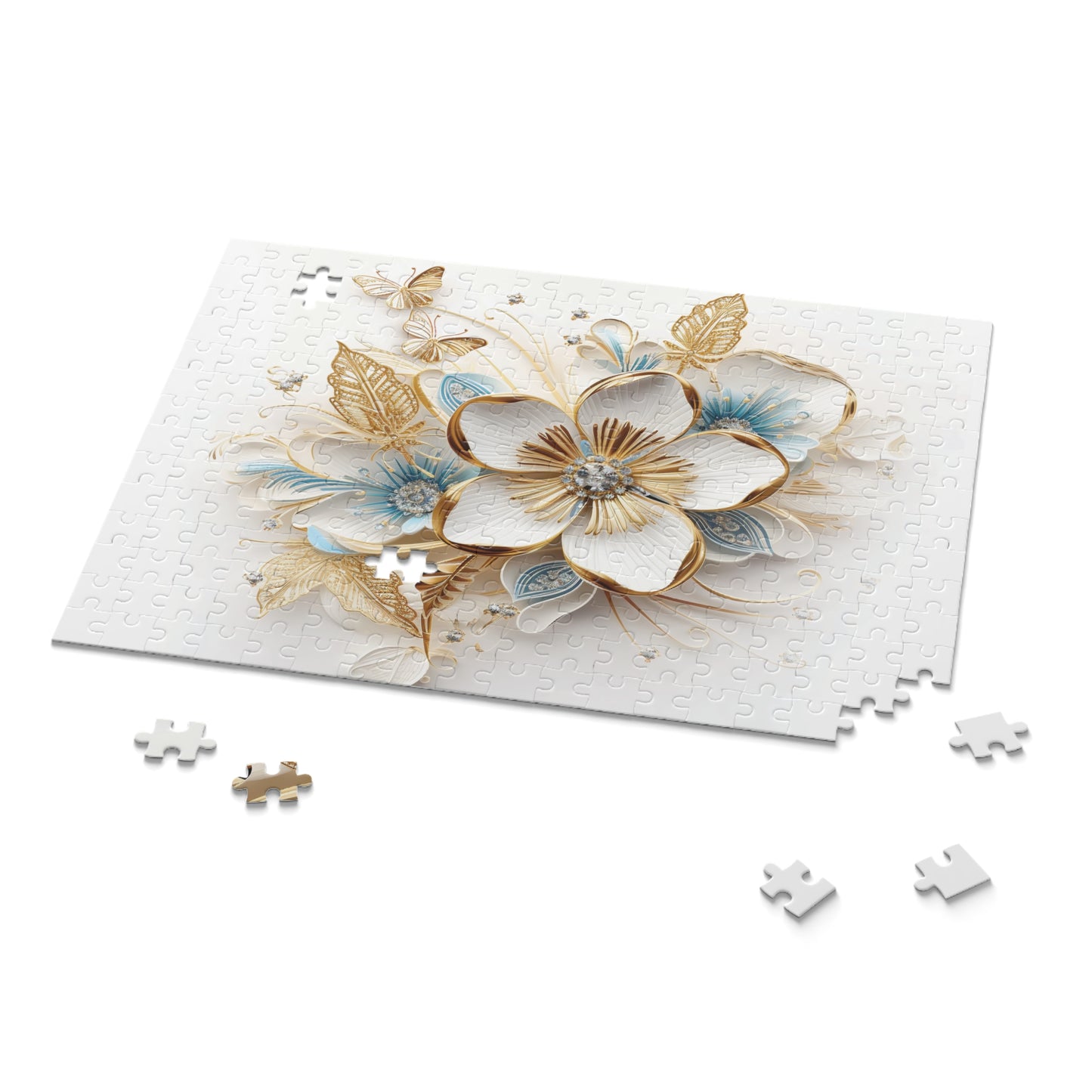 Personalised/Non-Personalised Puzzle, Floral (120, 252, 500-Piece)