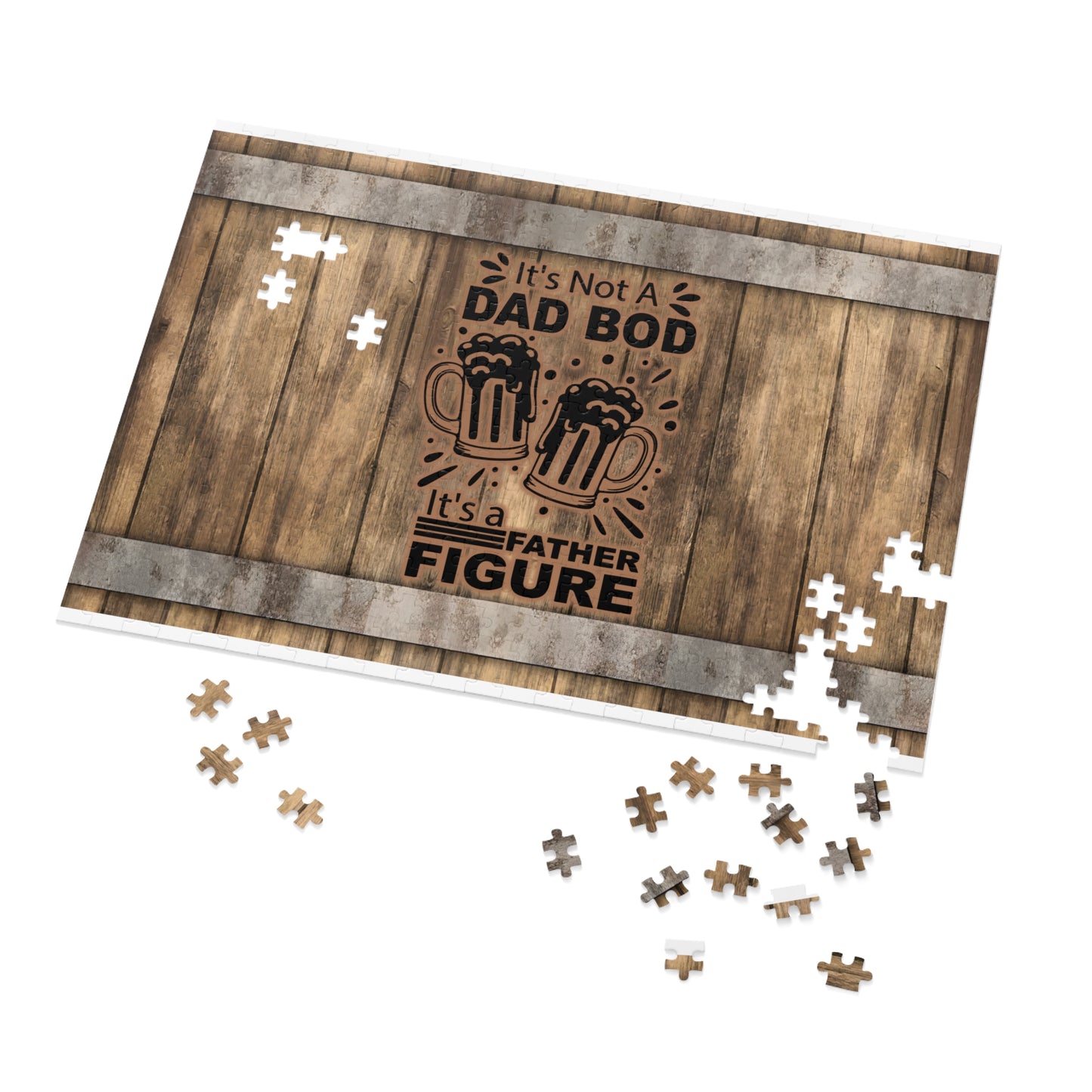 Puzzle, Dad, Dad Bod, Personalised/Non-Personalised (30, 110, 252, 500,1000-Piece) awd-569