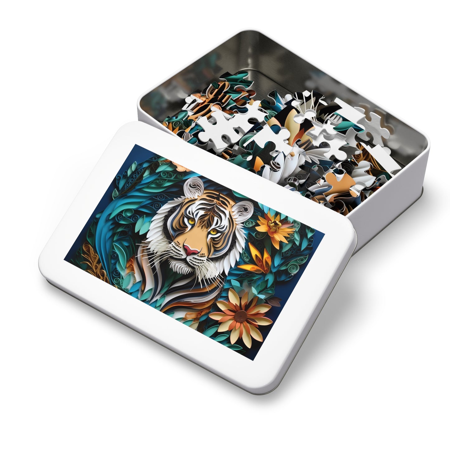 Jigsaw Puzzle, Tiger, Personalised/Non-Personalised (30, 110, 252, 500,1000-Piece)