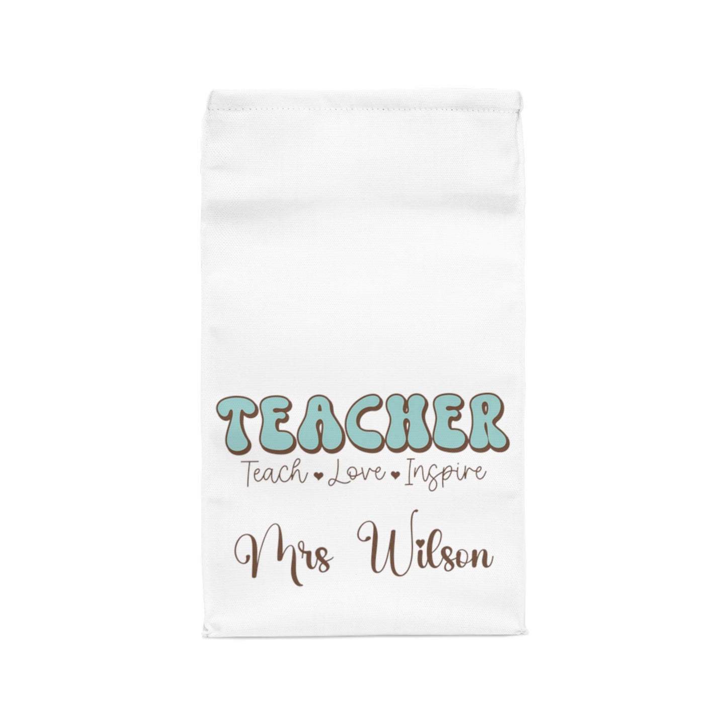 Personalised Insulated Lunch Bag, Teacher Lunch Bag, Retro