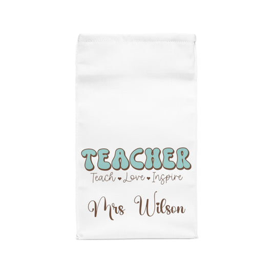 Personalised Insulated Lunch Bag, Teacher Lunch Bag, Retro