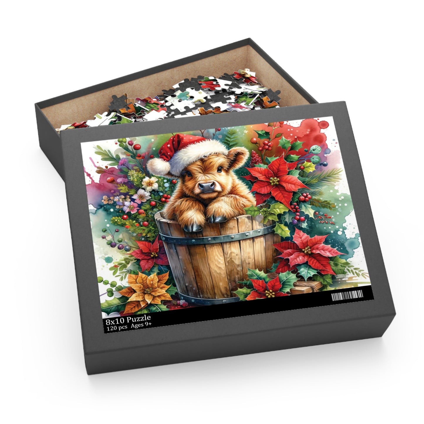 Personalised/Non-Personalised Puzzle, Highland Cow (120, 252, 500-Piece)