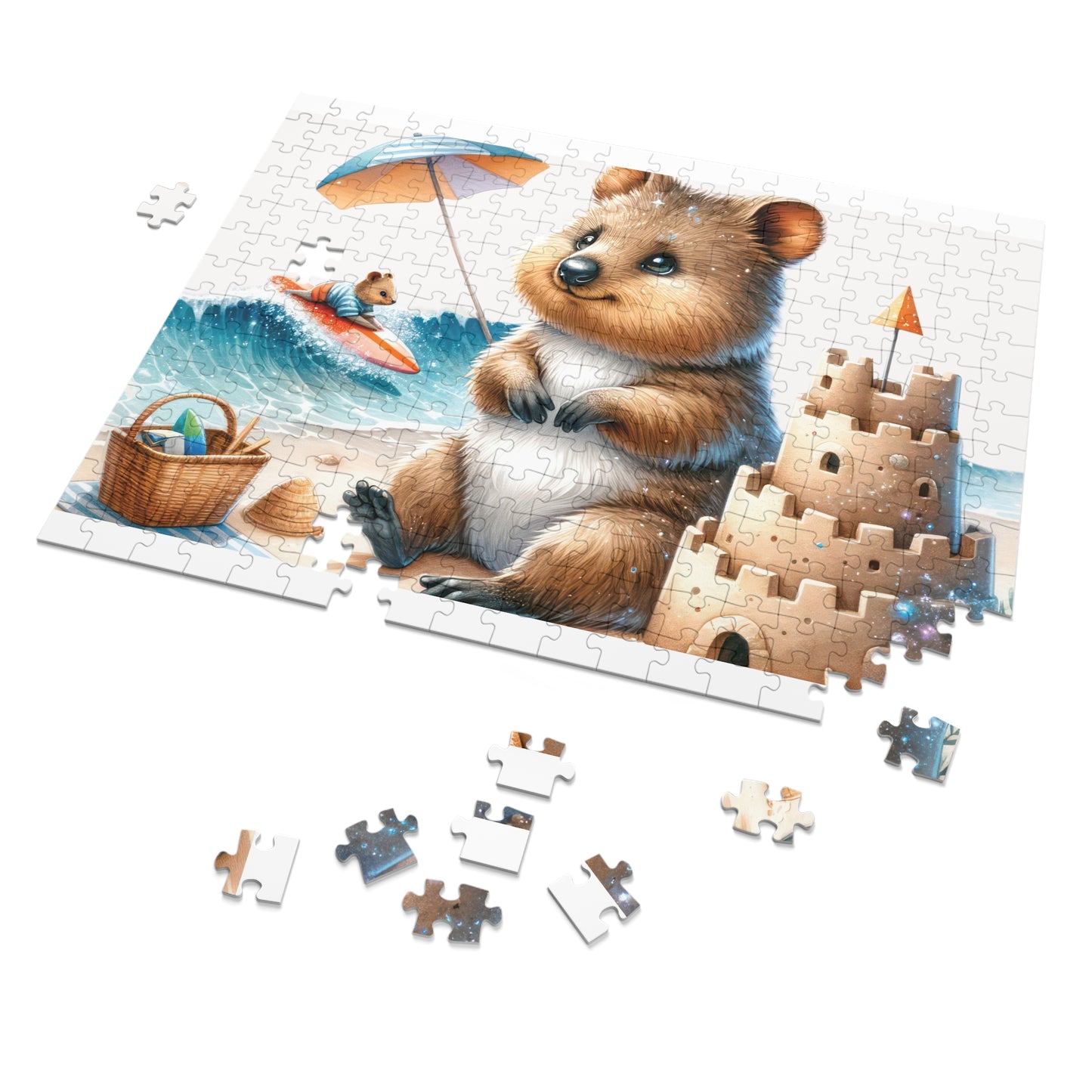 Jigsaw Puzzle in Tin, Australian Animals, Quokka, Personalised/Non-Personalised, awd-1325 (30, 110, 252, 500,1000-Piece)