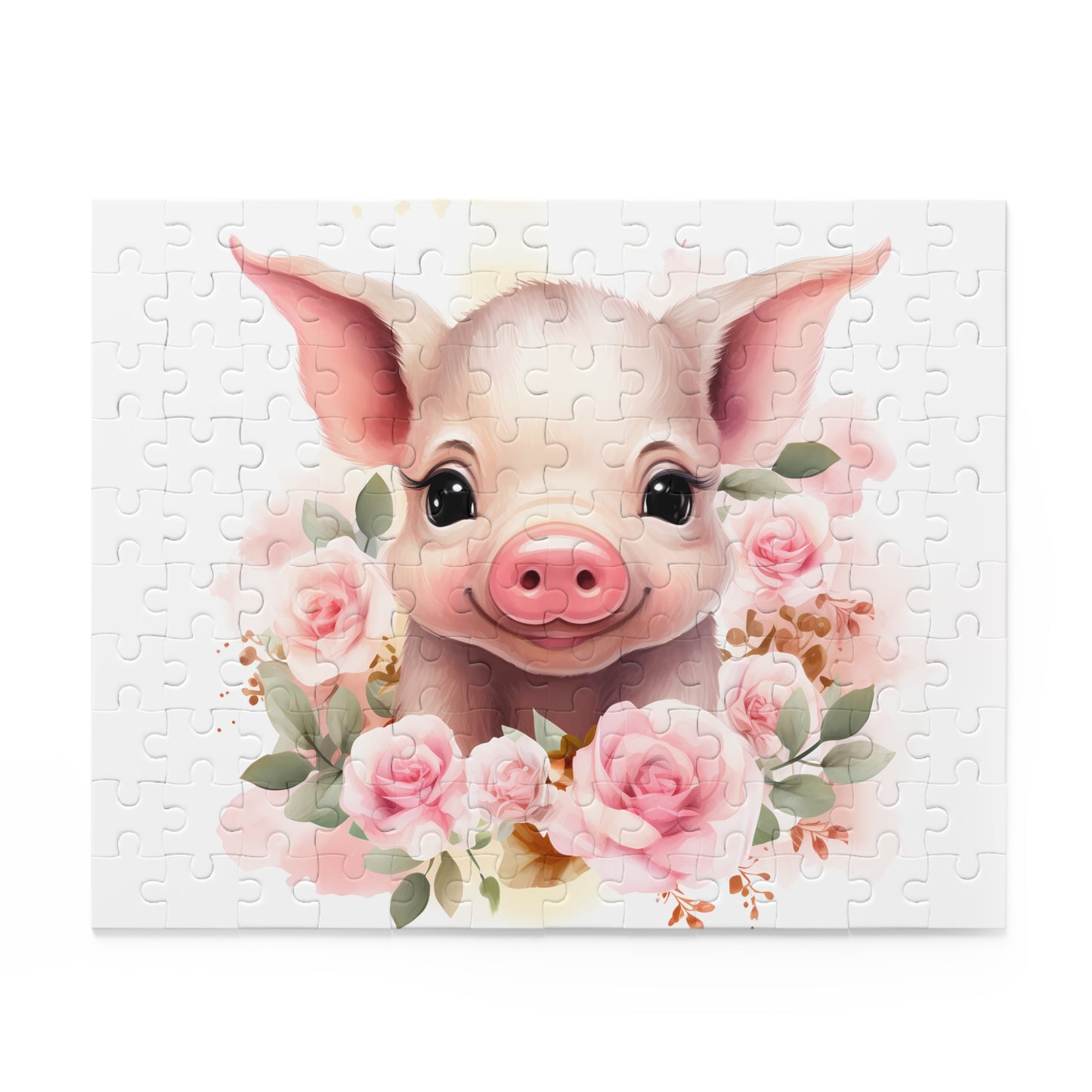 Personalised/Non-Personalised Puzzle, Pig (120, 252, 500-Piece)