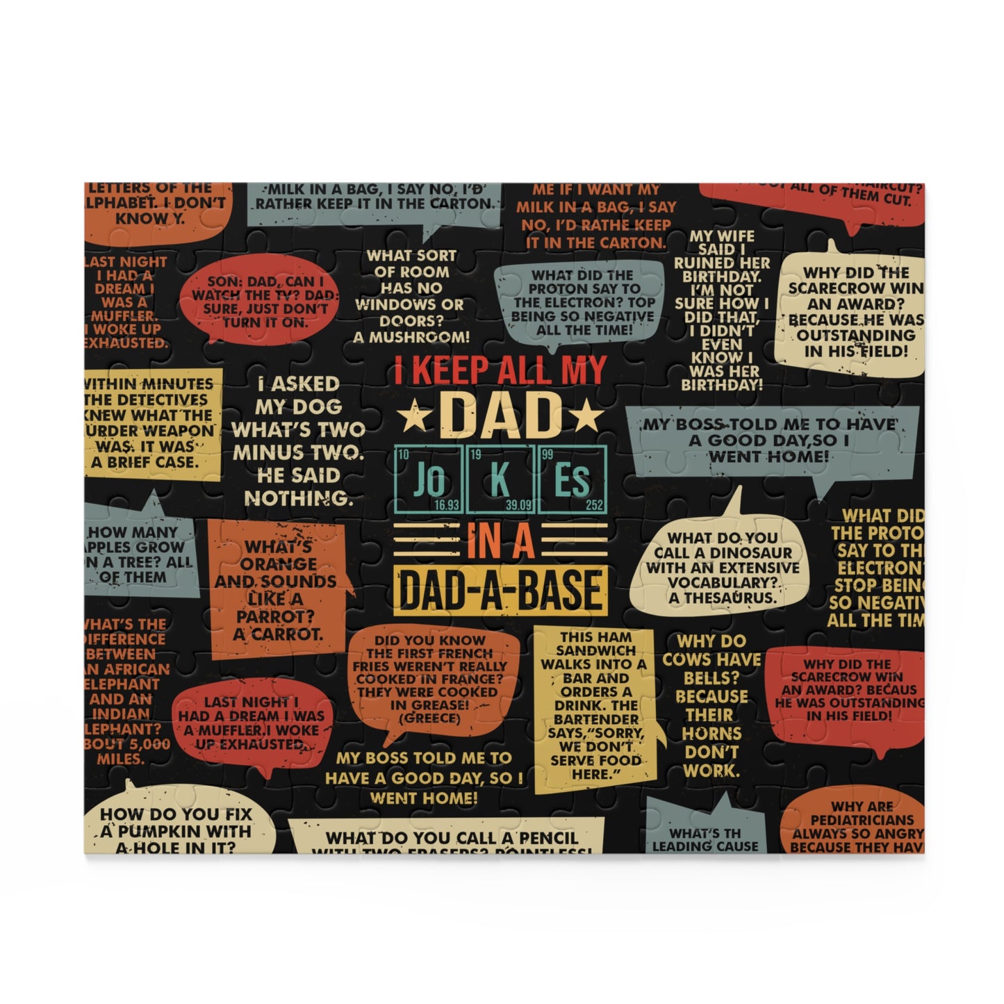 Personalised/Non-Personalised Puzzle, Dad Jokes (120, 252, 500-Piece)