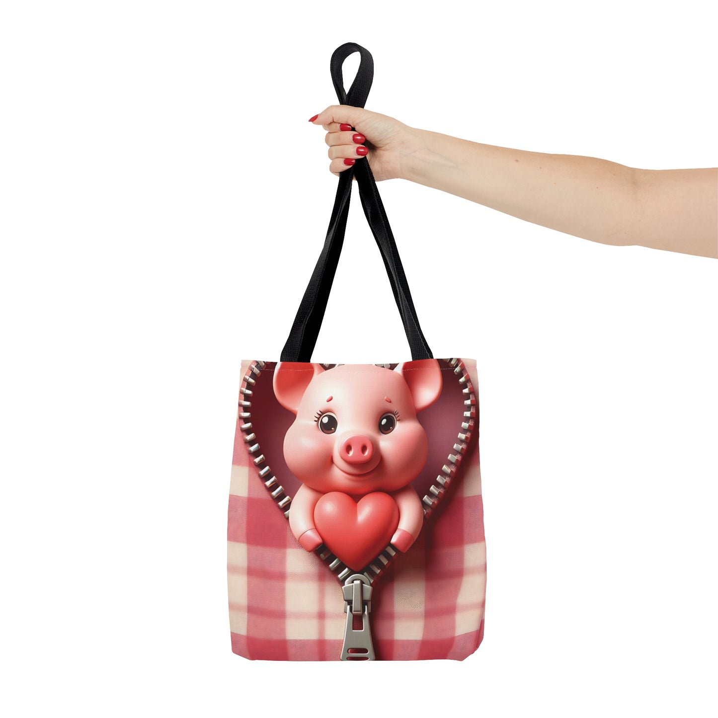 Tote Bag, Pig, Personalised/Non-Personalised Tote bag