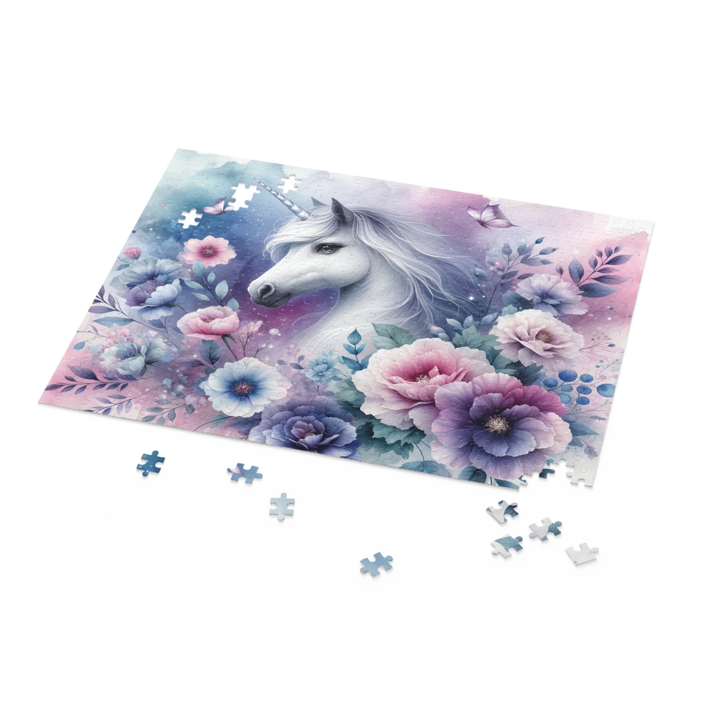 Personalised/Non-Personalised Puzzle, Unicorn (120, 252, 500-Piece)