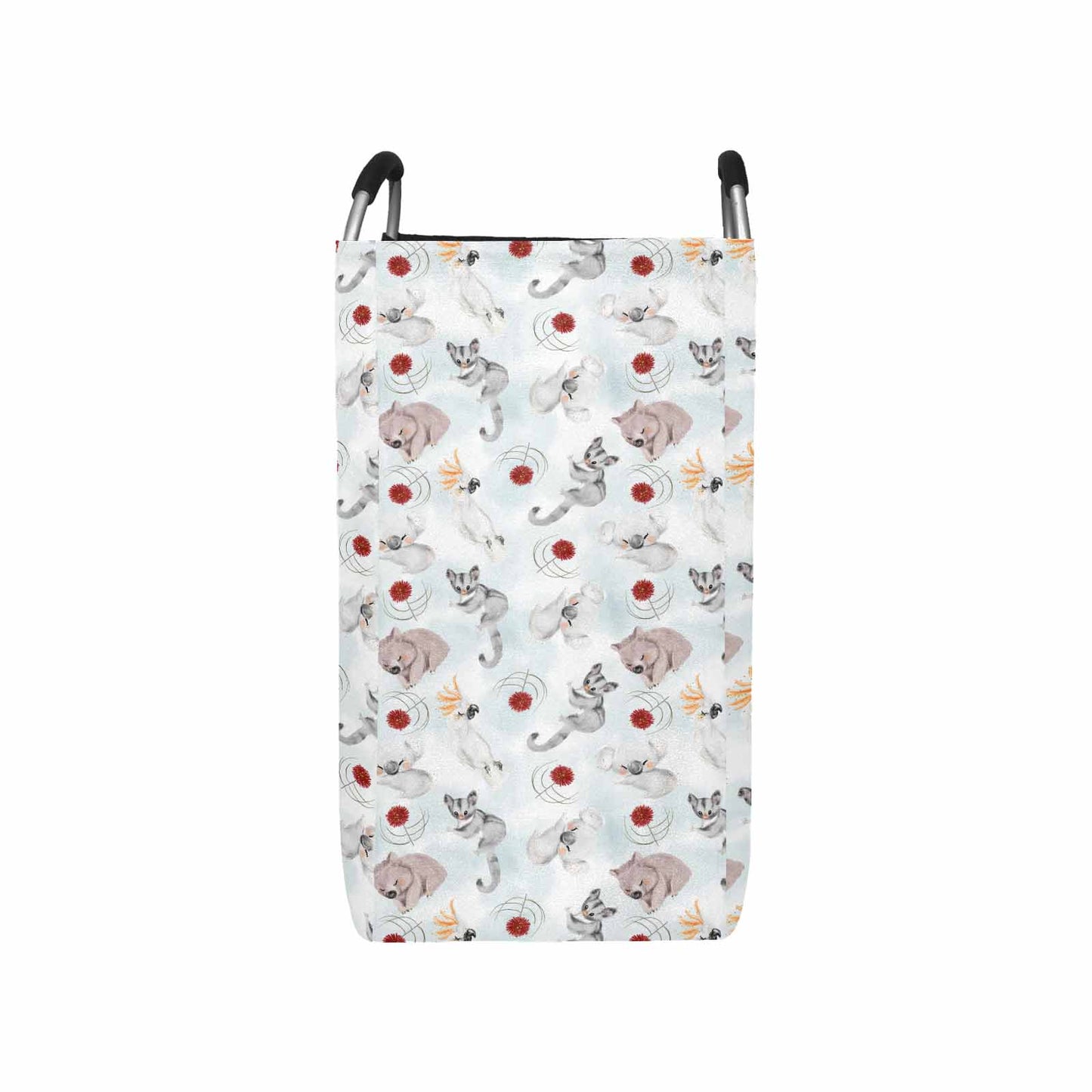 Australian Animals Koala, Sugar Glider, Wombat  Square Laundry Basket
