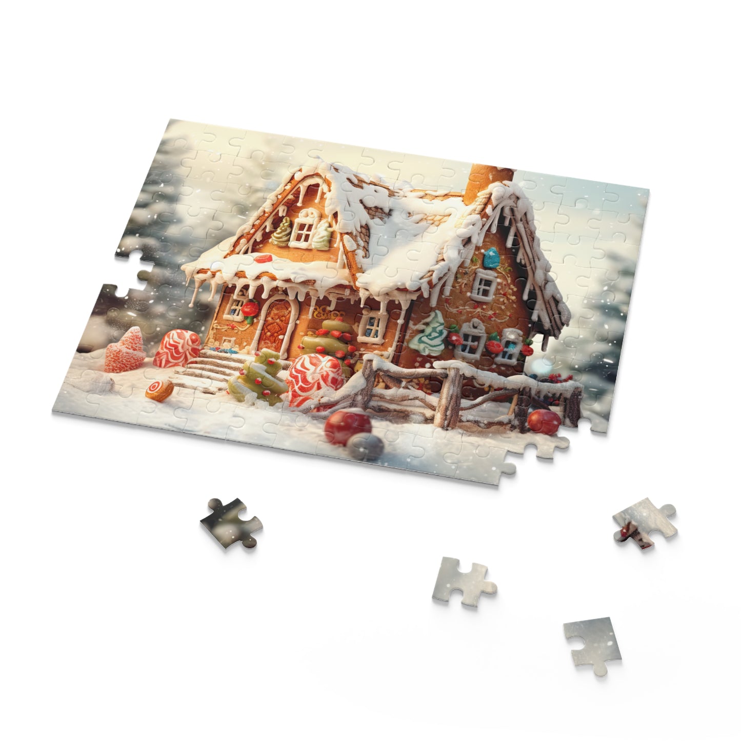 Puzzle, Christmas, Gingerbread House  (120, 252, 500-Piece) awd-615