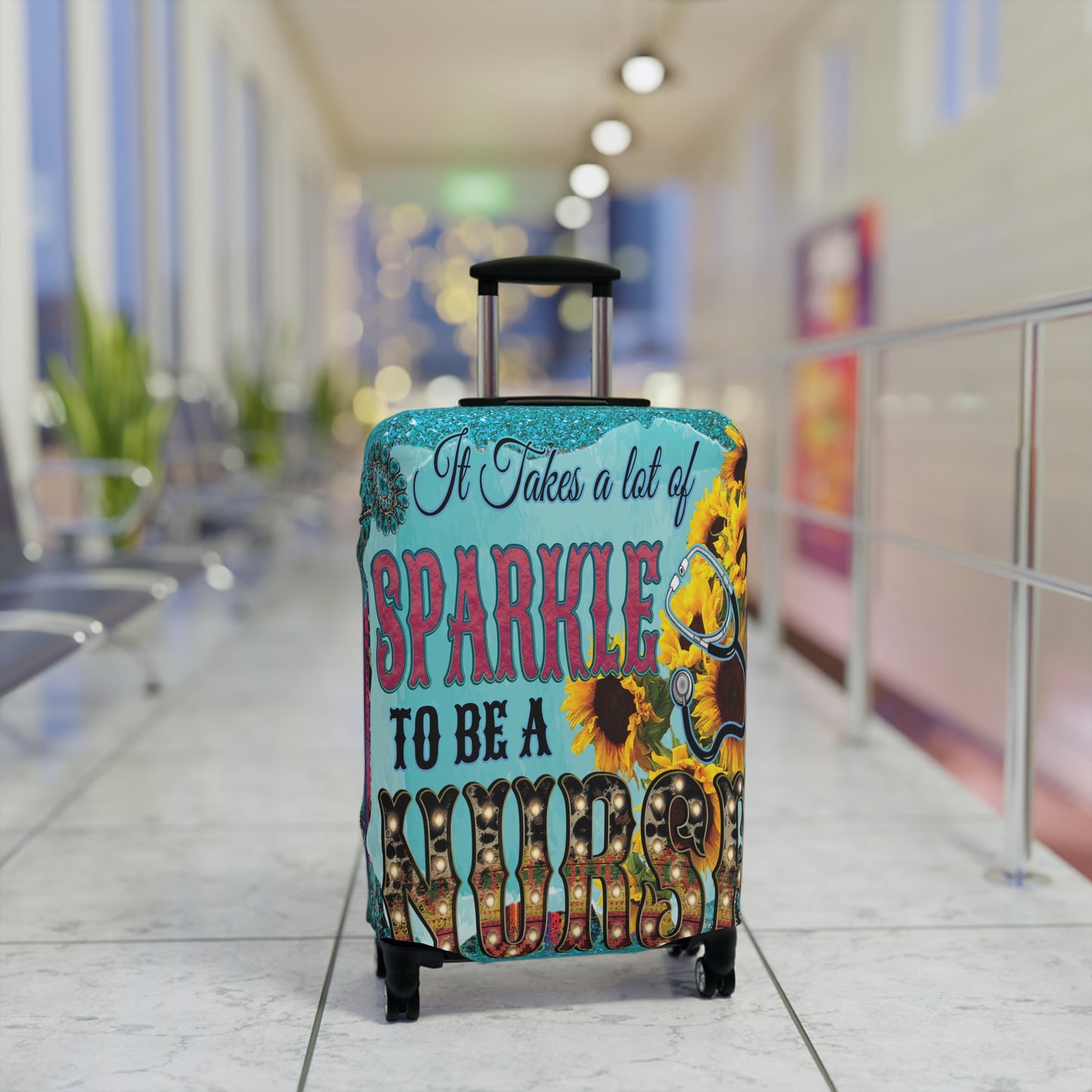 Luggage Cover, It takes a lot of sparkle to be a Nurse, awd-037