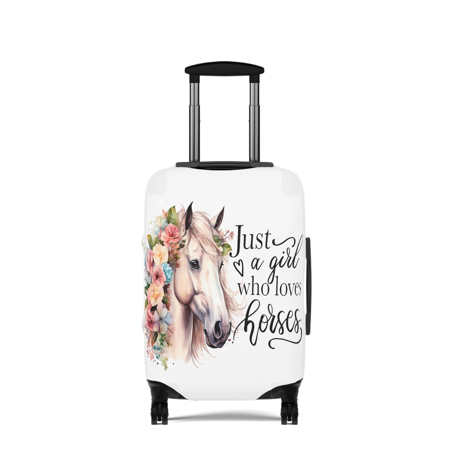 Luggage Cover, Just a Girl Who Loves Horses, awd-1075