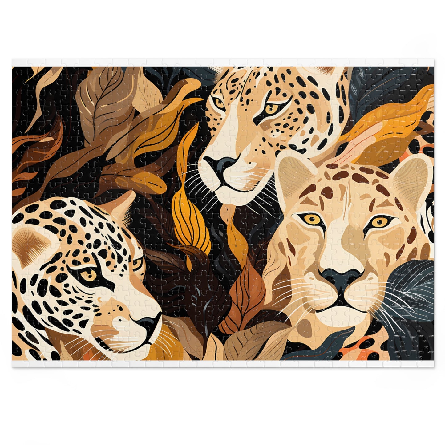 Jigsaw Puzzle, Leopard, Personalised/Non-Personalised (30, 110, 252, 500,1000-Piece)