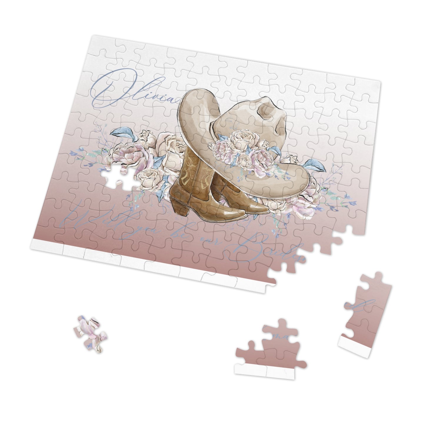 Jigsaw Puzzle, Western, Romance Floral, Bridal, Will you be our Bridesmaid, Personalised/Non-Personalised (30, 110, 252, 500,1000-Piece)