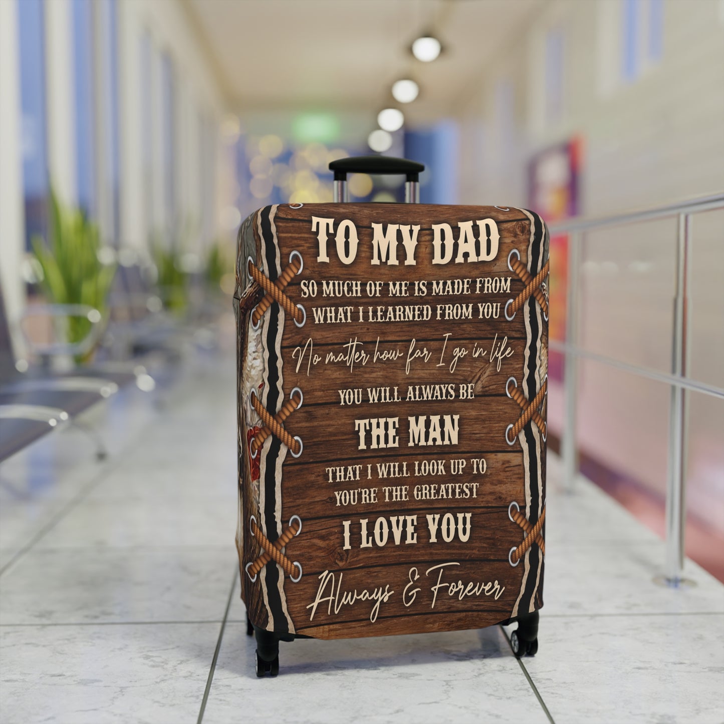 Luggage Cover, Dad Quote, awd-205