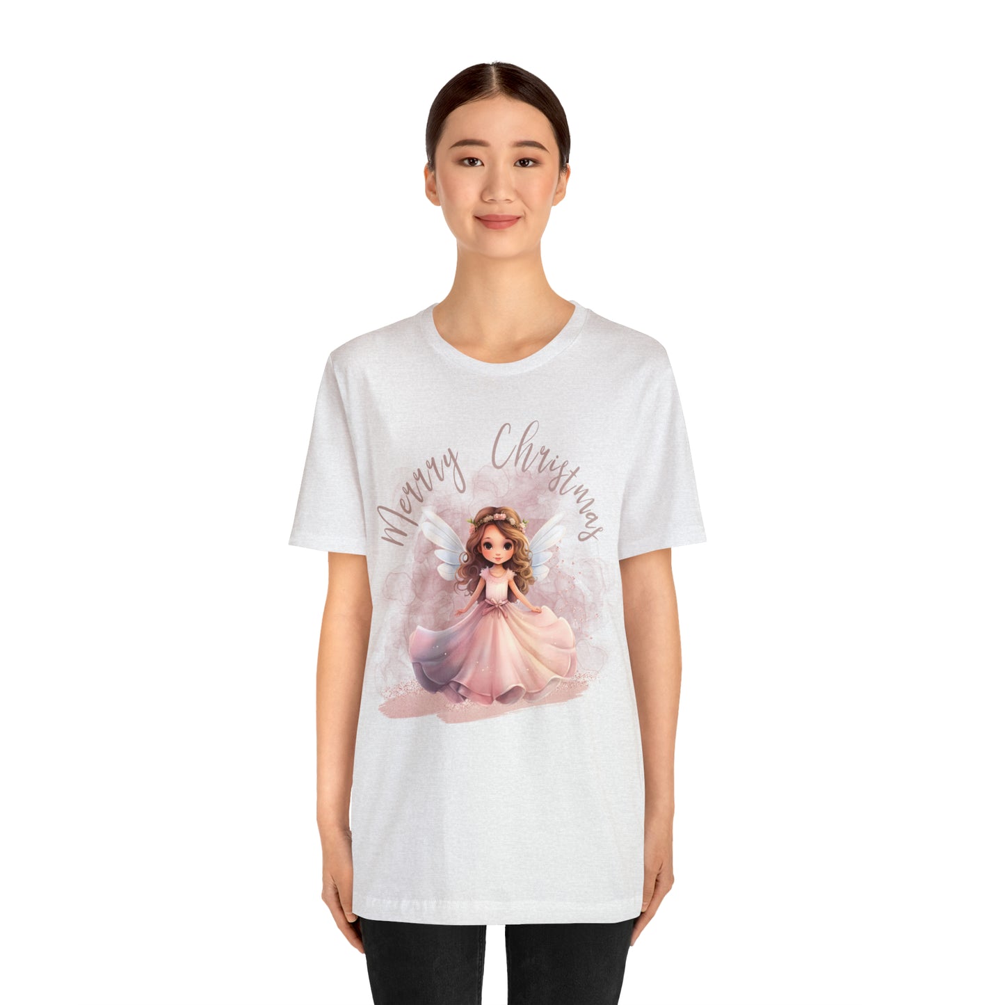 Unisex Jersey Short Sleeve Tee Christmas, Women's Fairy T-shirt A-00007