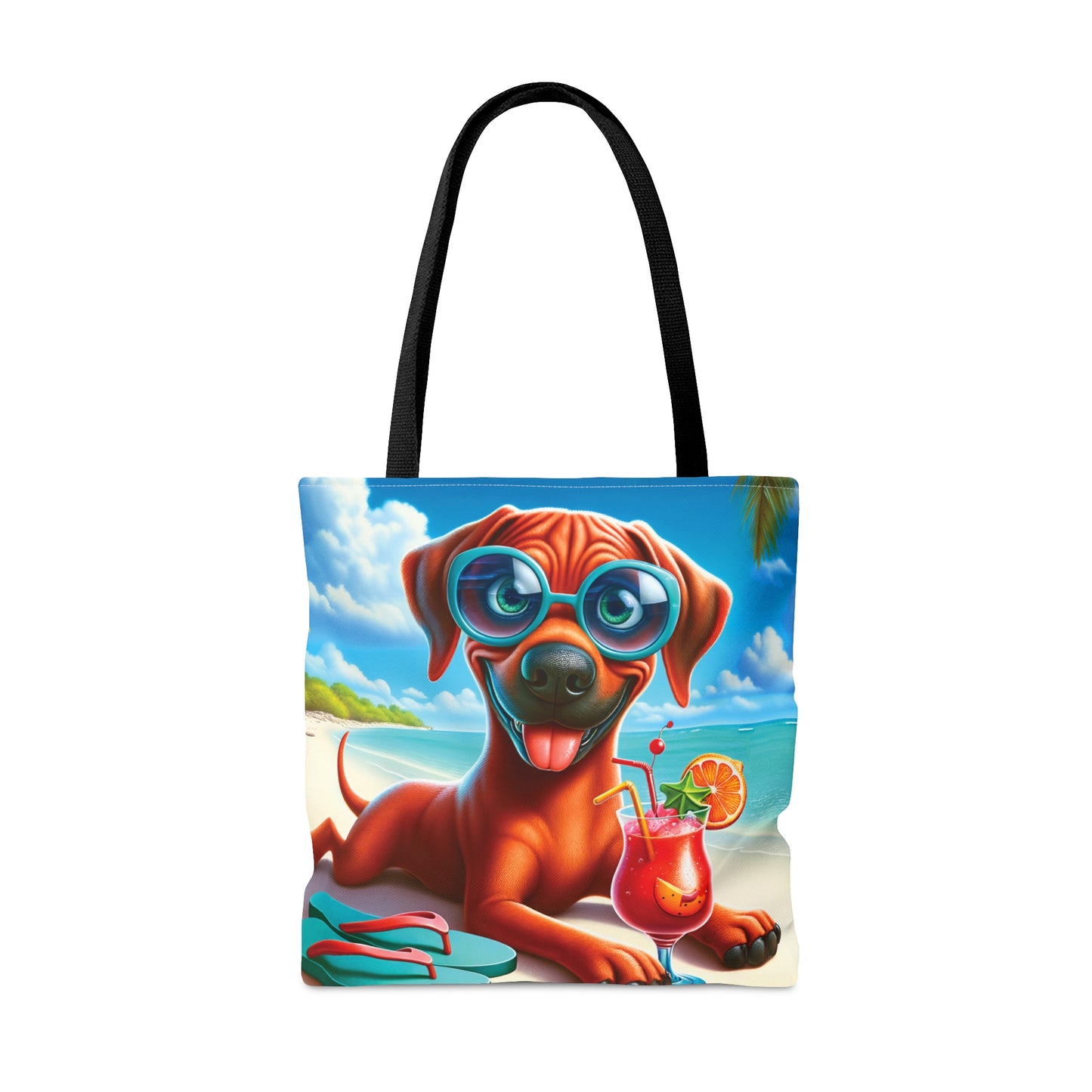 Tote Bag, Dog on Beach, RhodesianRidgeback, Tote bag,  awd-1238