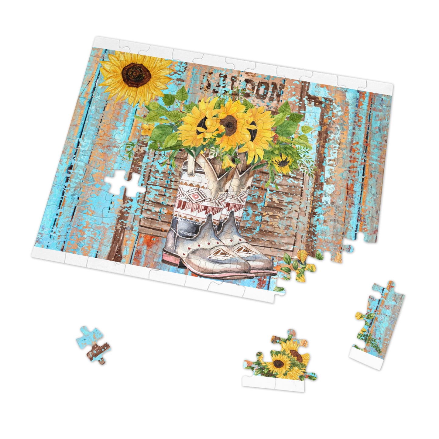 Puzzle, Country and Western, Personalised/Non-Personalised (30, 110, 252, 500,1000-Piece) awd-667