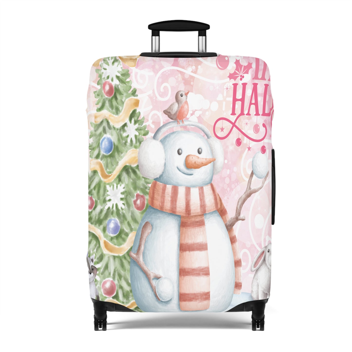 Luggage Cover, Christmas, Snowman, Deck the Halls, awd-049