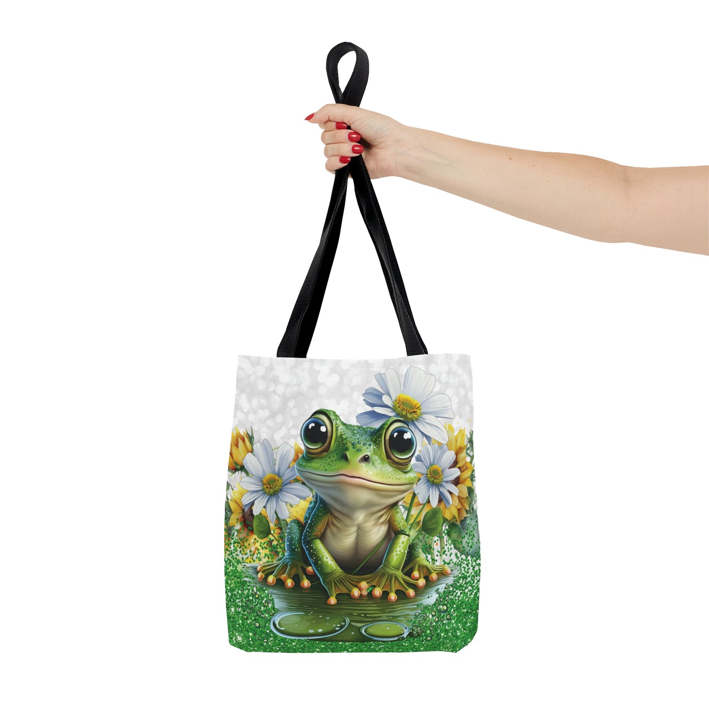 Personalised/Non-Personalised Tote Bag, Frog, Tote bag