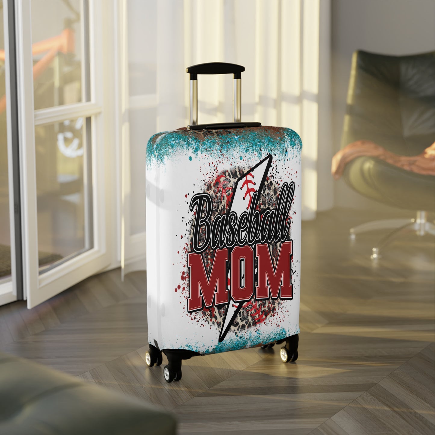 Luggage Cover, Baseball Mom, awd-310