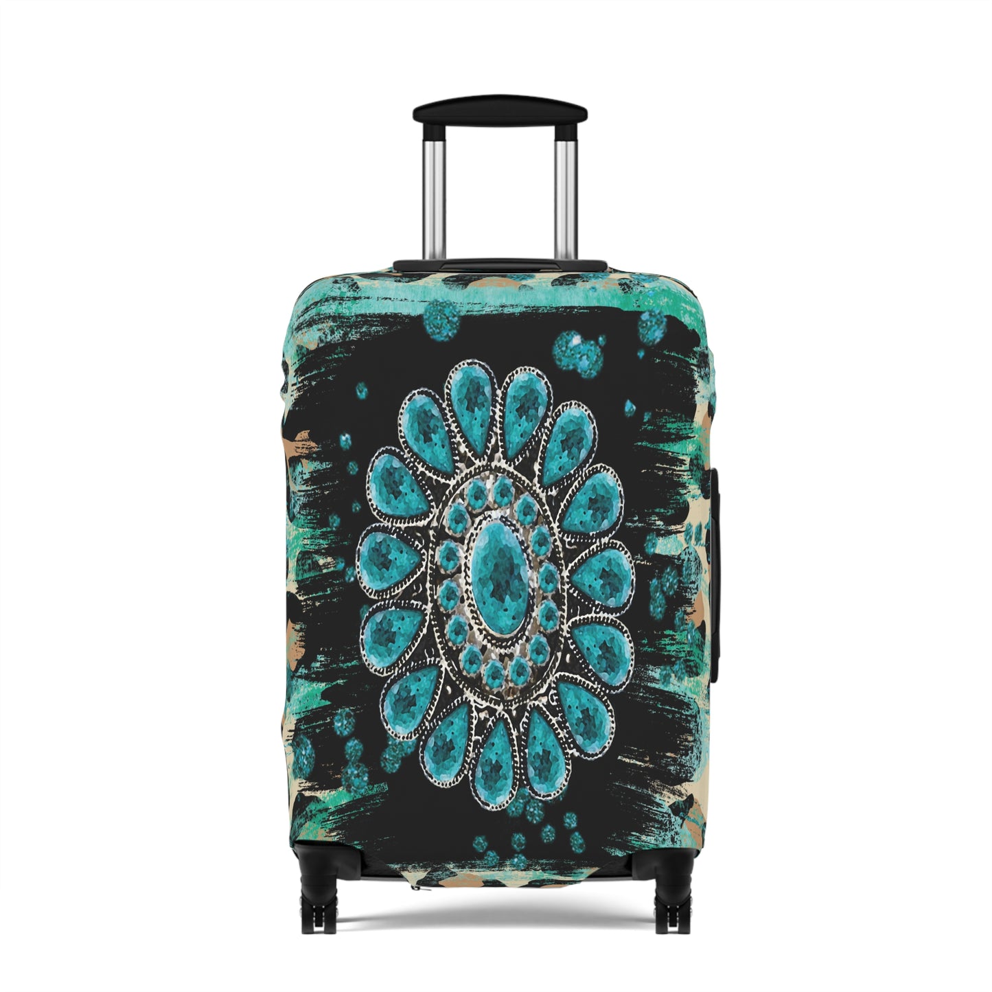 Luggage Cover, Country and Western, Turquoise, awd-038