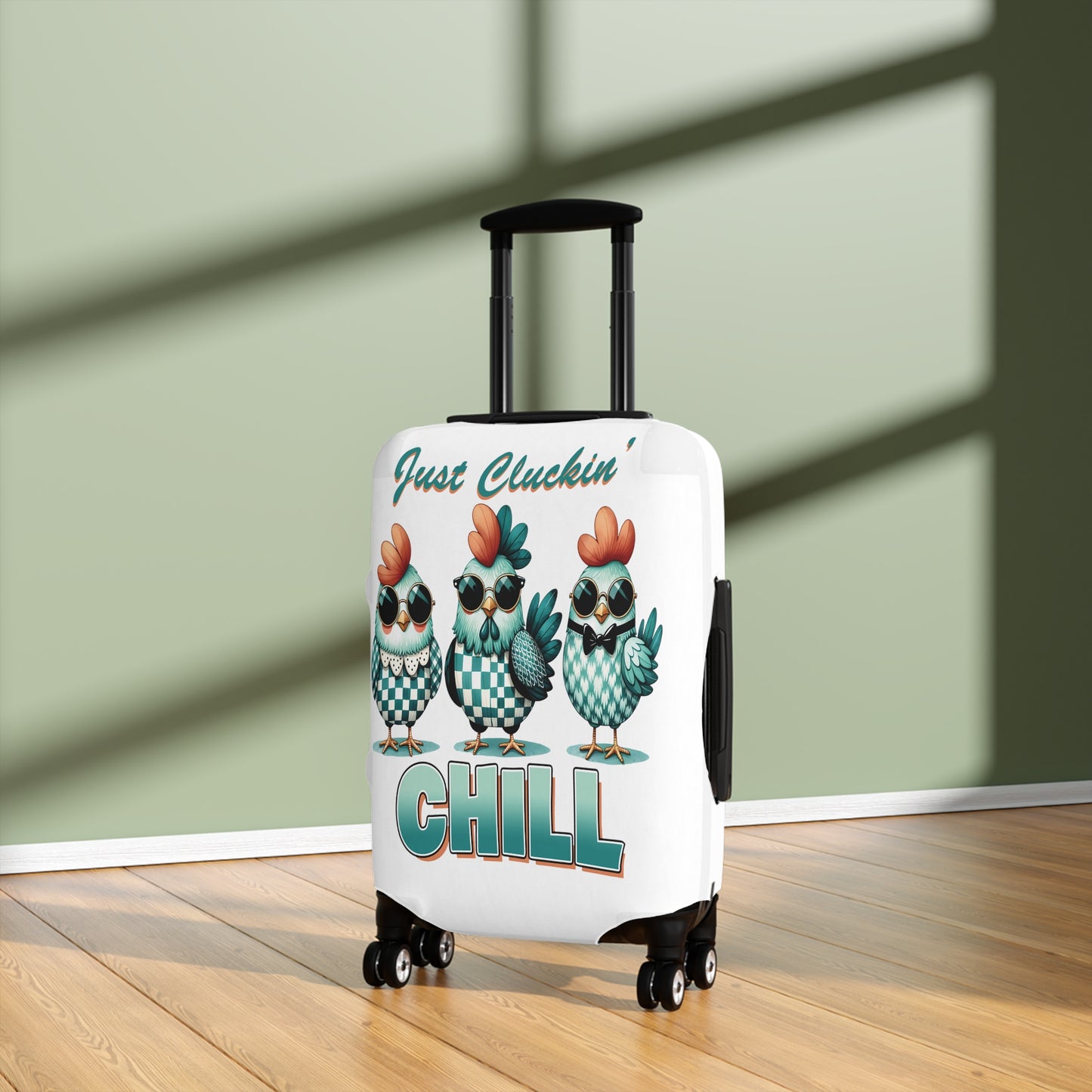 Luggage Cover, Chicken, Just Cluckin' Chill, awd-1255