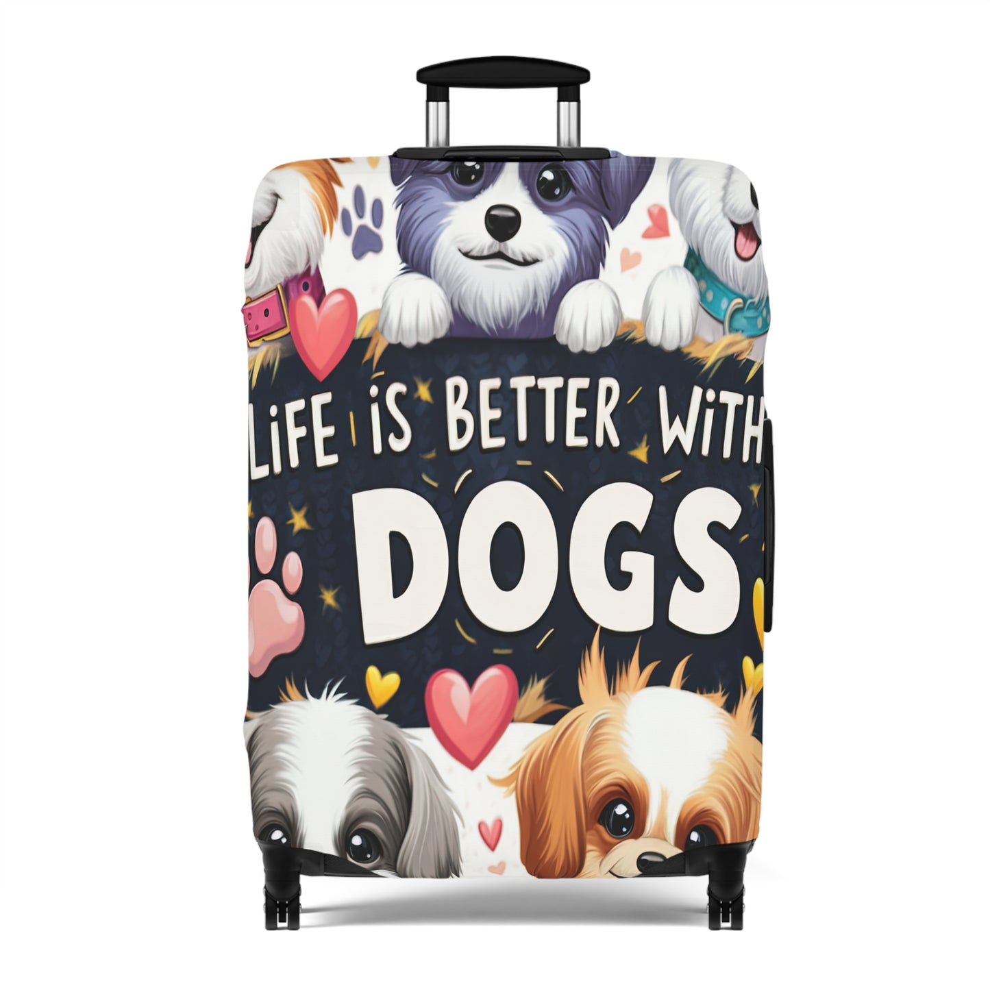 Luggage Cover, Life is better with Dogs, awd-3107