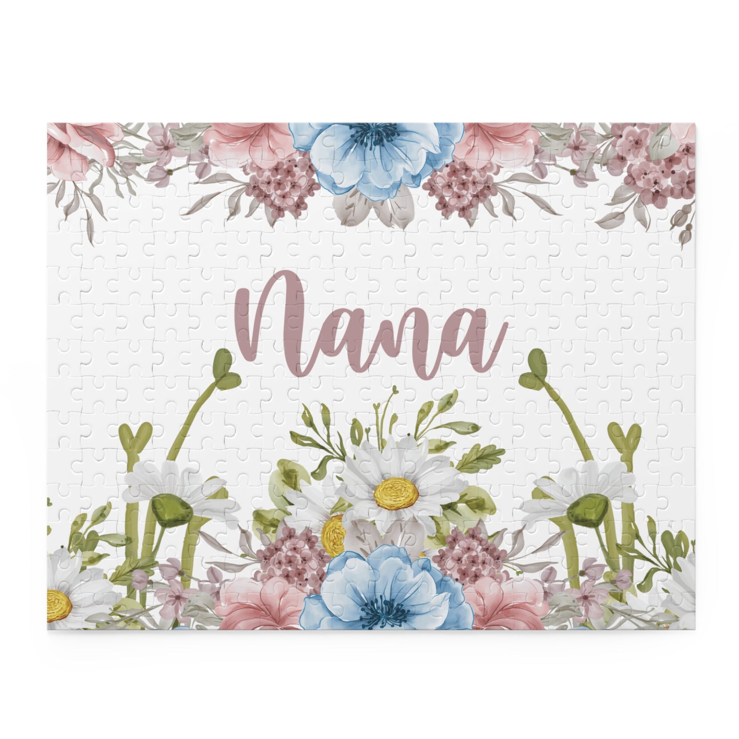 Personalised/Non-Personalised Puzzle, Floral, Nana (120, 252, 500-Piece)