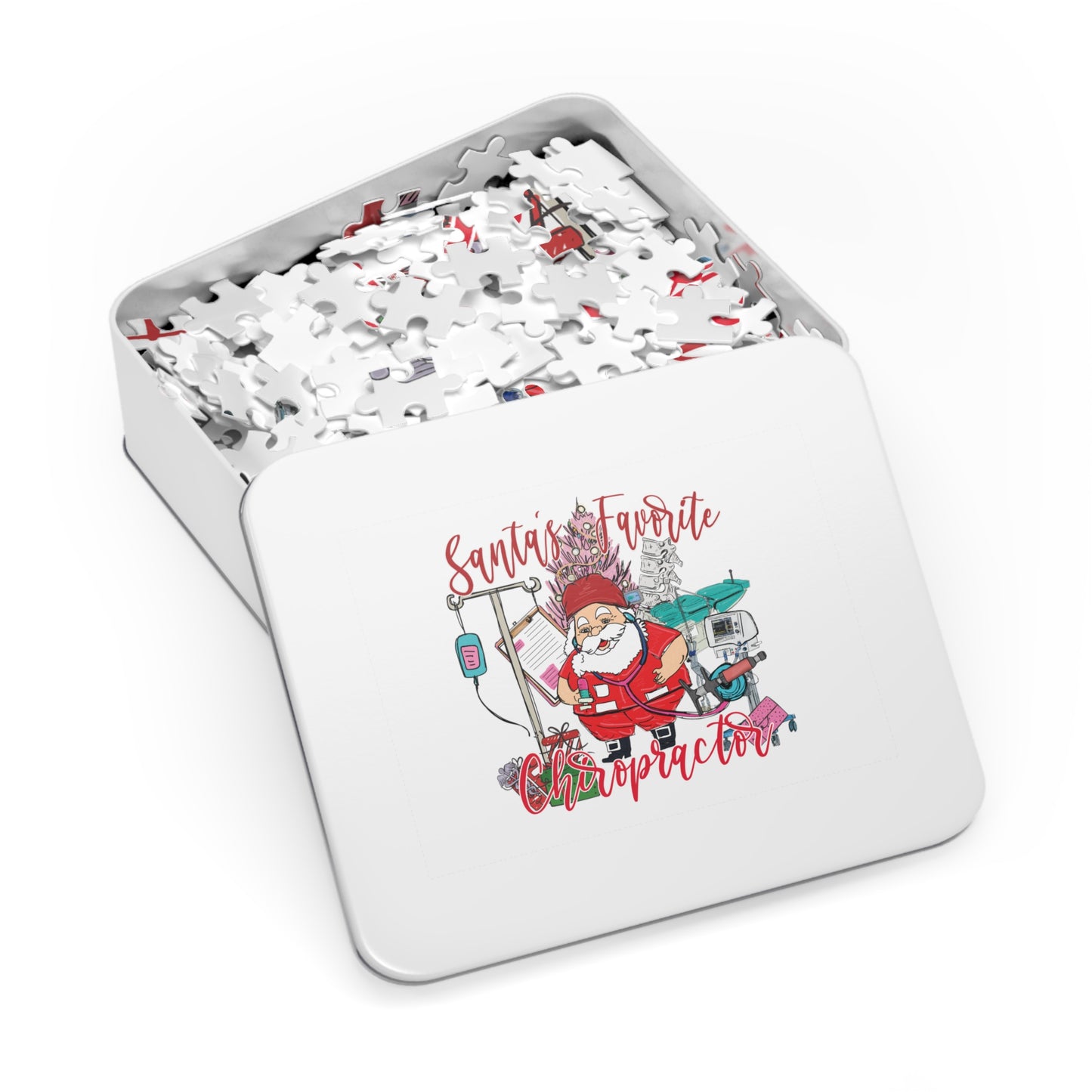 Puzzle, Santa's Favorite Chiropractor, Personalised/Non-Personalised (30, 110, 252, 500,1000-Piece)