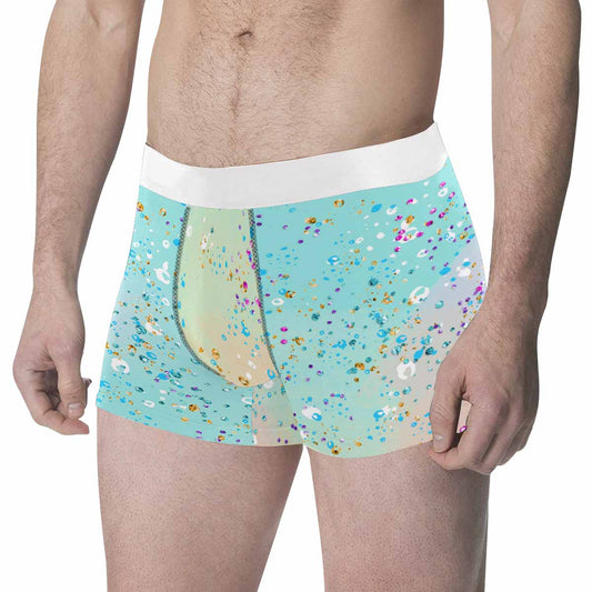 Green Splash Men's All Over Print Boxer Briefs (Made In AUS)