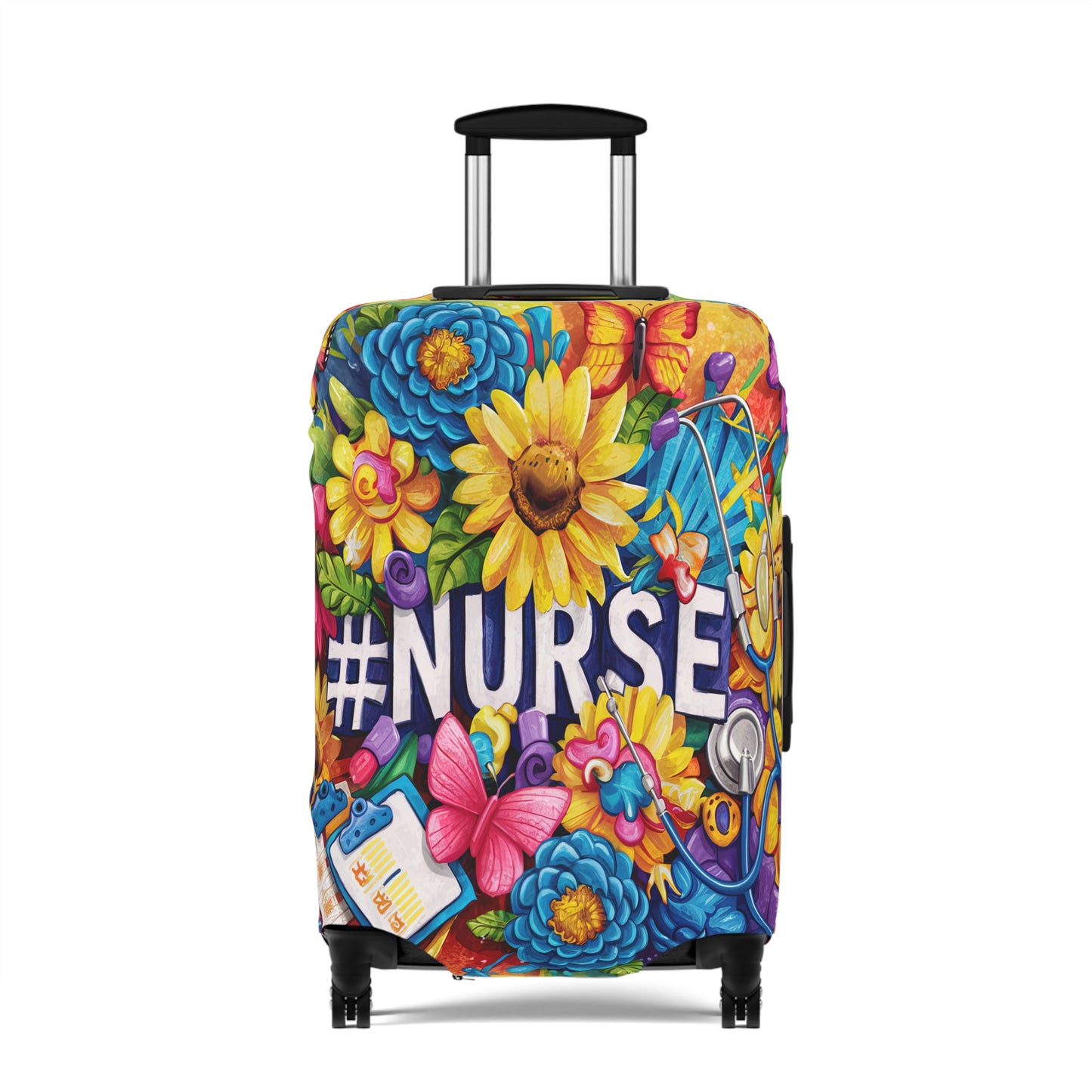 Luggage Cover, Floral, Nurse, awd-1728