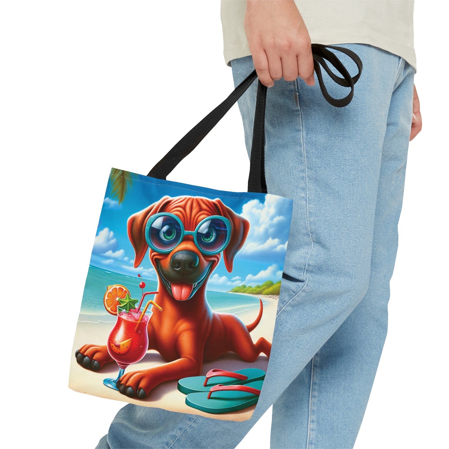 Tote Bag, Dog on Beach, RhodesianRidgeback, Tote bag,  awd-1238