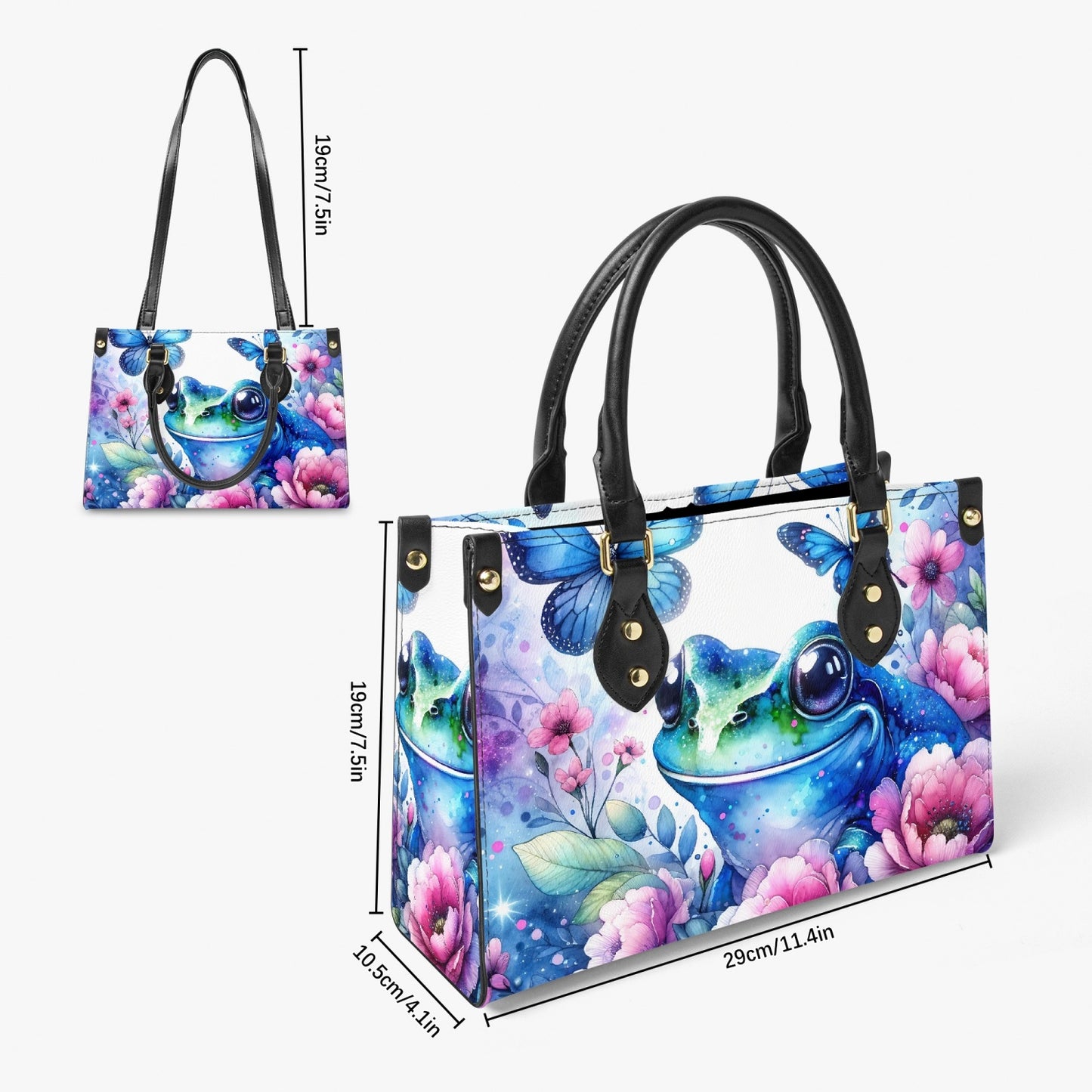 Women's Tote Bag - Long Strap - Frog