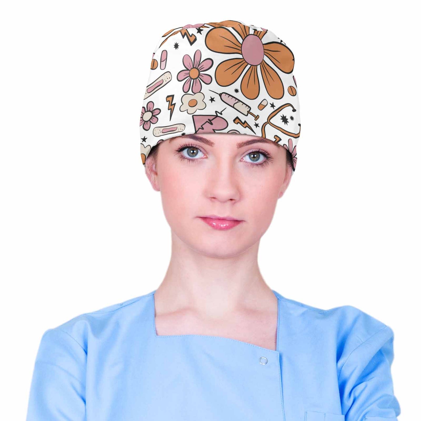 Retro Nurse  Scrub Cap