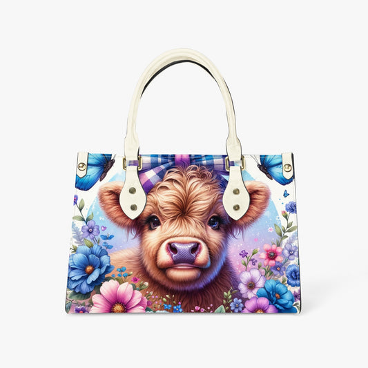 Women's Tote Bag - Long Strap - Highland Cow