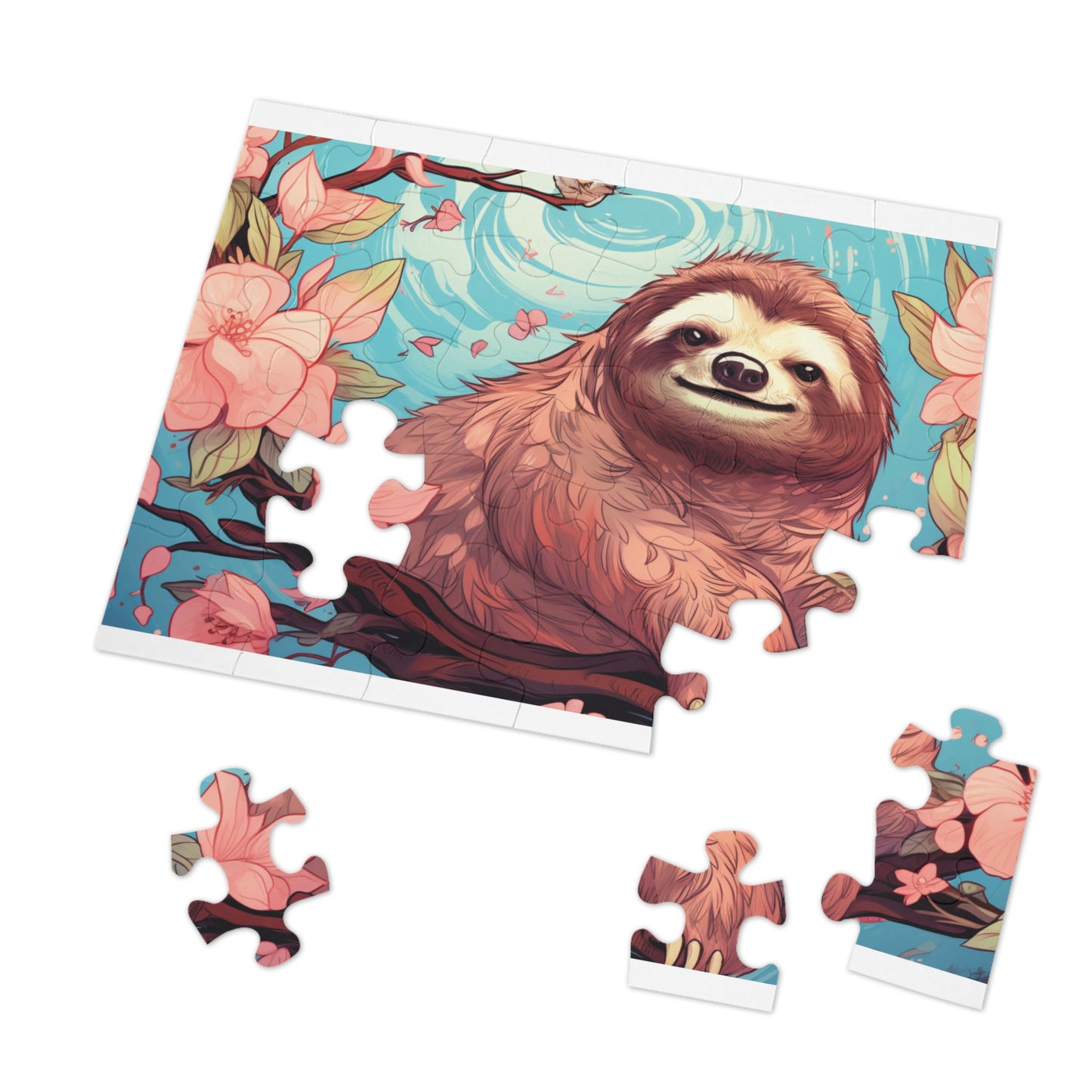 Jigsaw Puzzle, Sloth, Personalised/Non-Personalised (30, 110, 252, 500,1000-Piece)