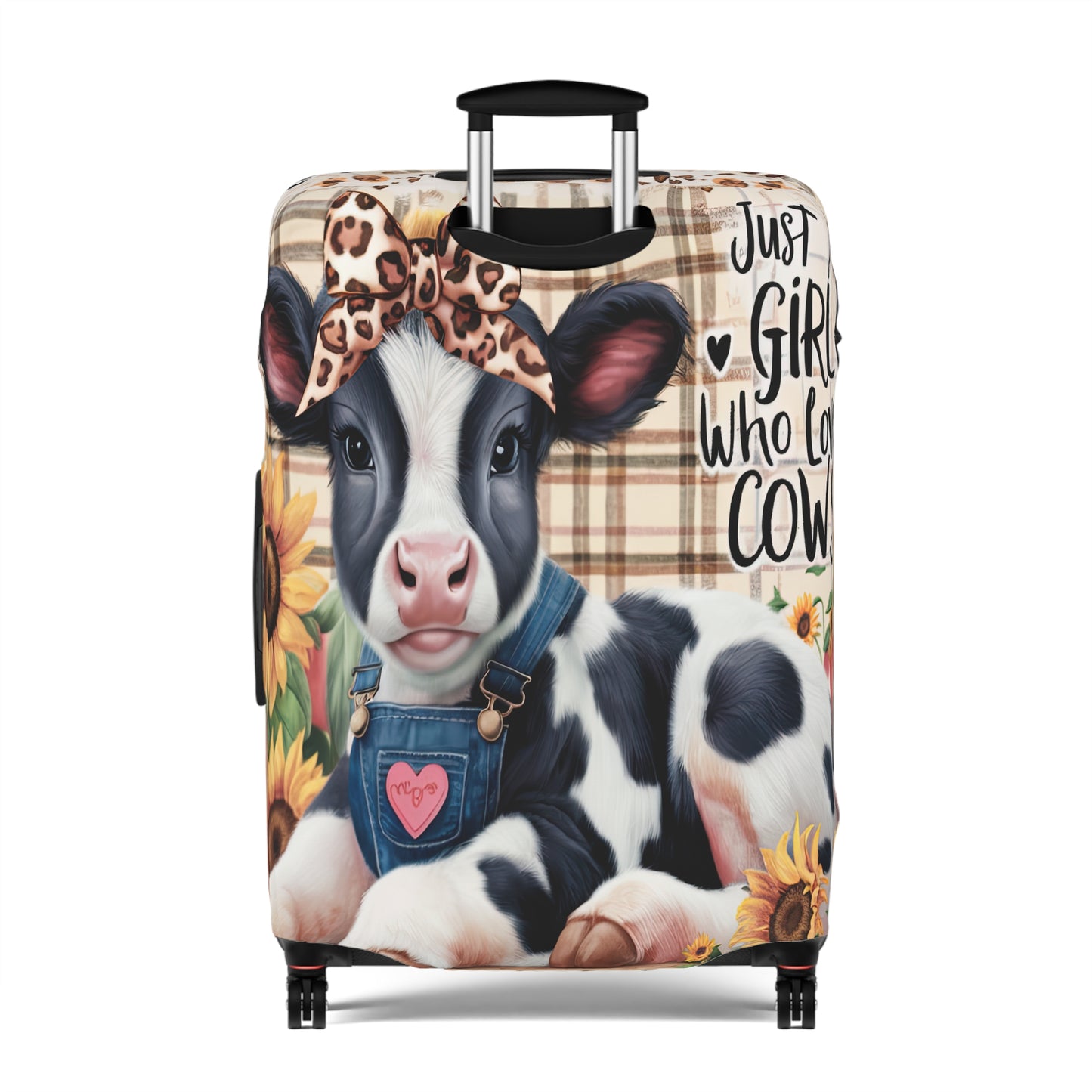 Luggage Cover, Just a Girl who Loves Cows, awd-3091