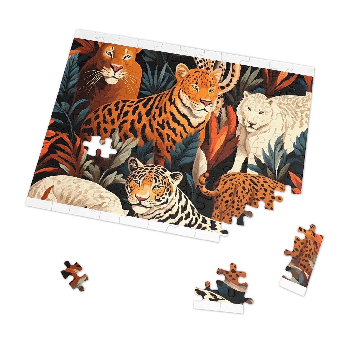 Jigsaw Puzzle, Leopard, Personalised/Non-Personalised (30, 110, 252, 500,1000-Piece)