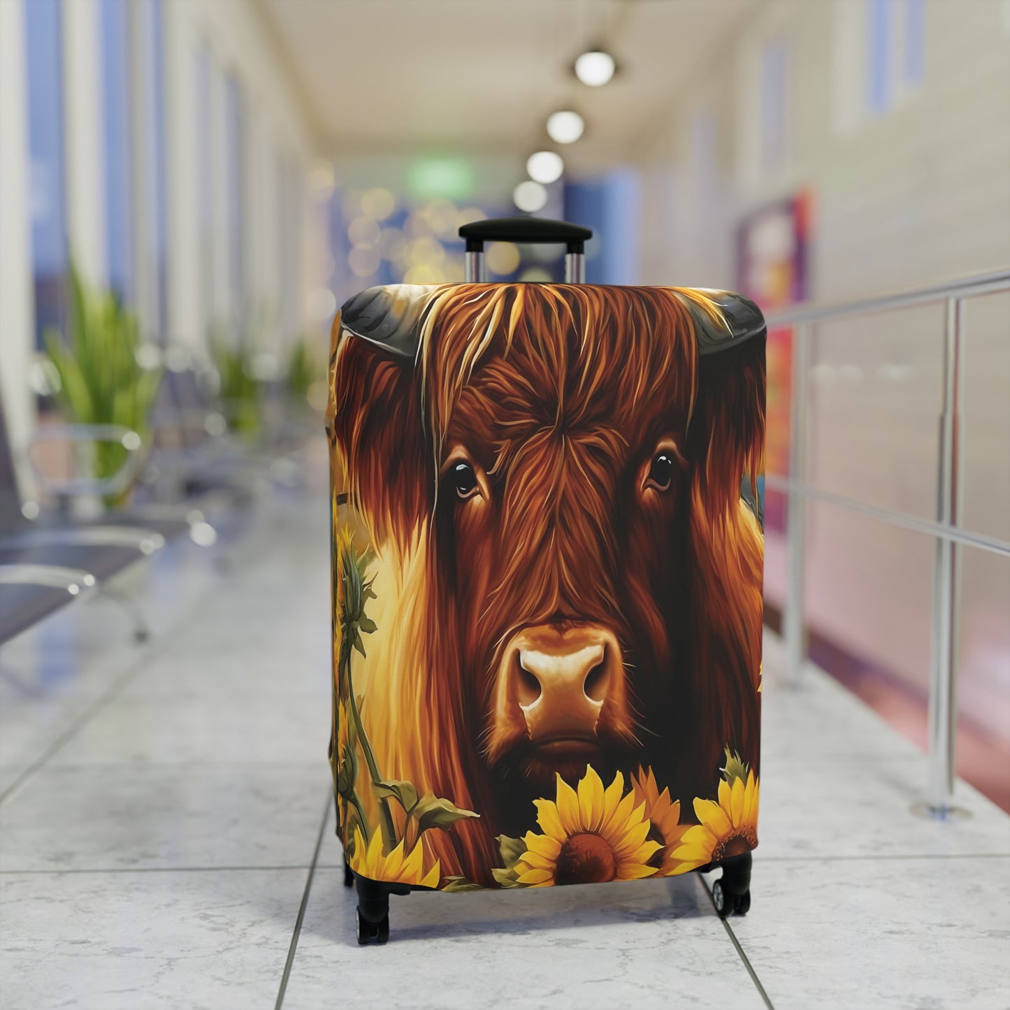 Luggage Cover, Highland Cow, awd-033