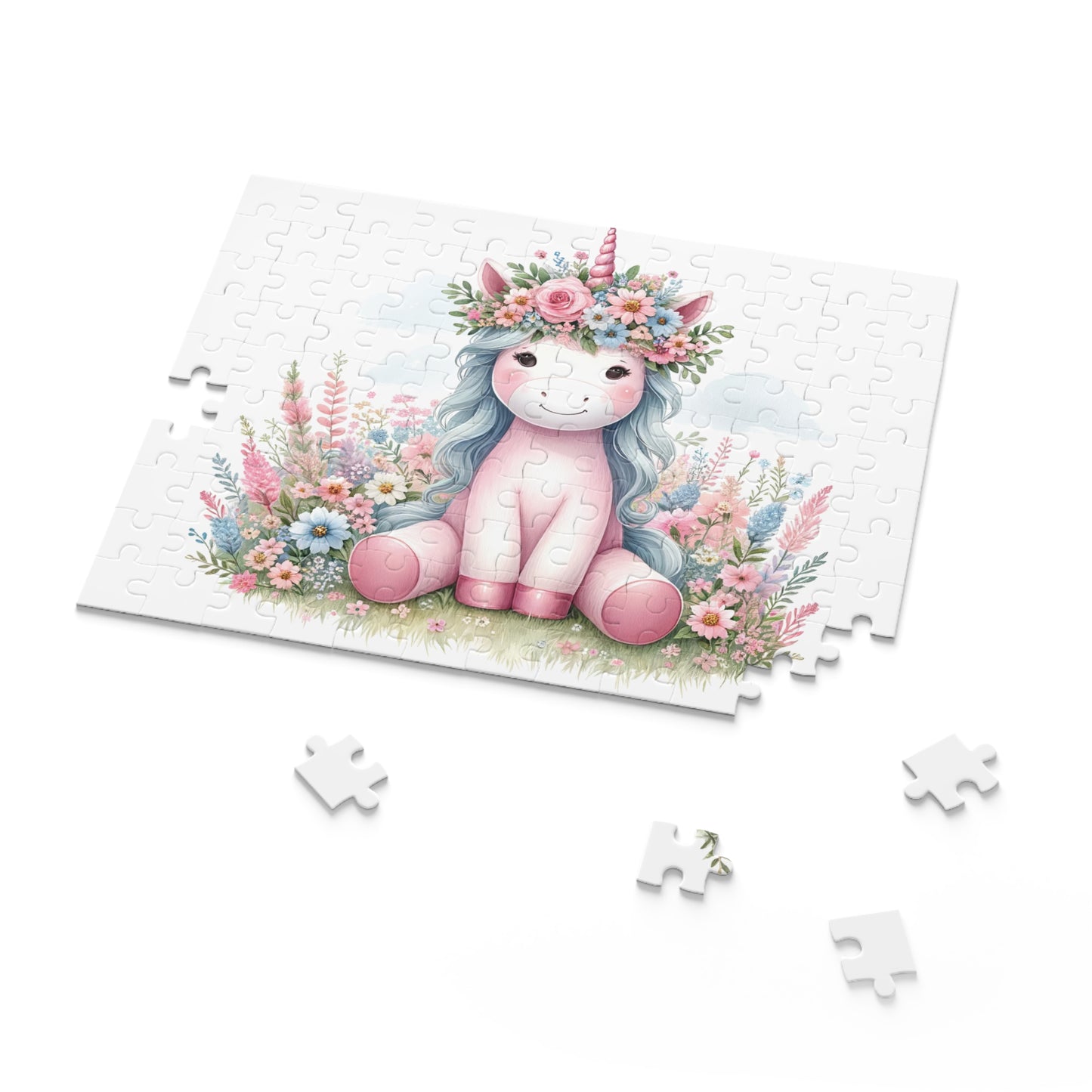 Personalised/Non-Personalised Puzzle, Unicorn (120, 252, 500-Piece)