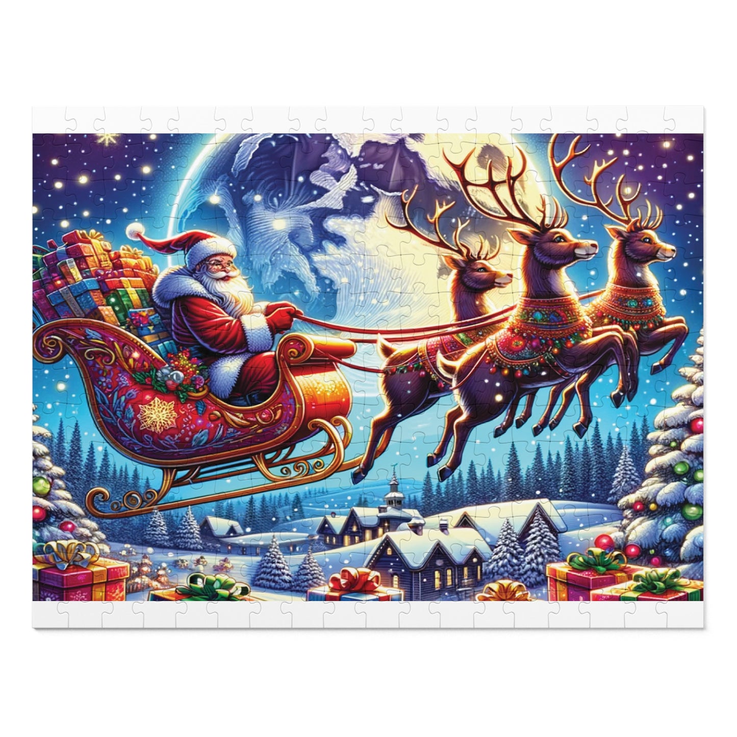 Jigsaw Puzzle, Christmas, Santa, Personalised/Non-Personalised (30, 110, 252, 500,1000-Piece)