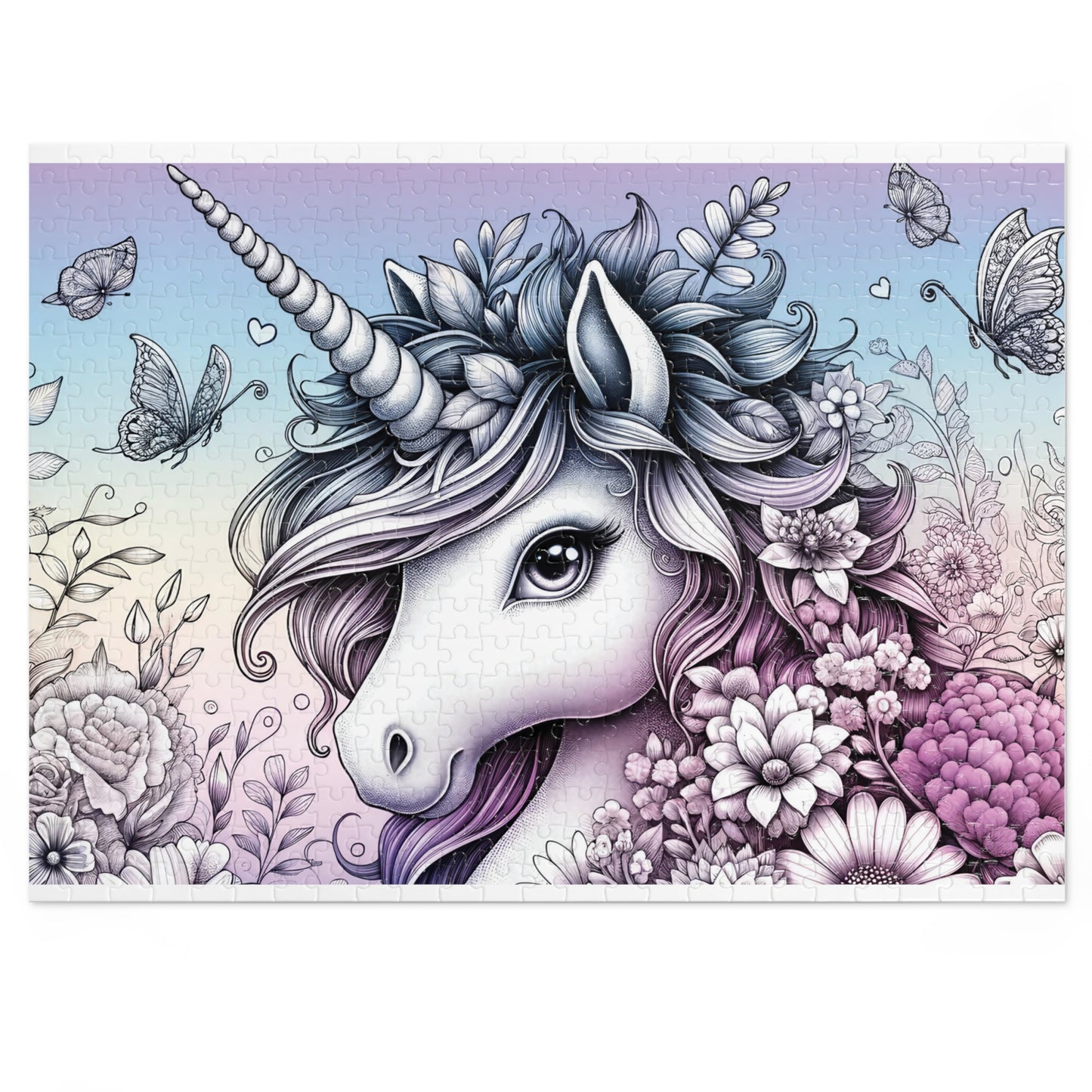 Jigsaw Puzzle, Unicorn, Personalised/Non-Personalised (30, 110, 252, 500,1000-Piece)