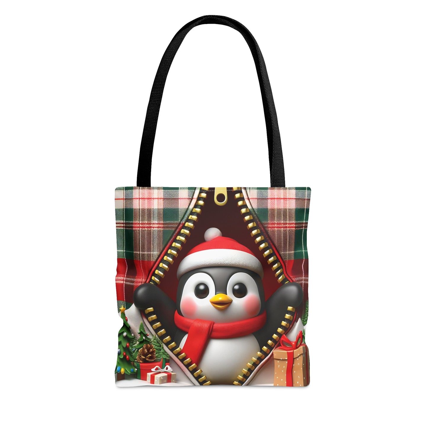 Tote Bag, Christmas, Penguin