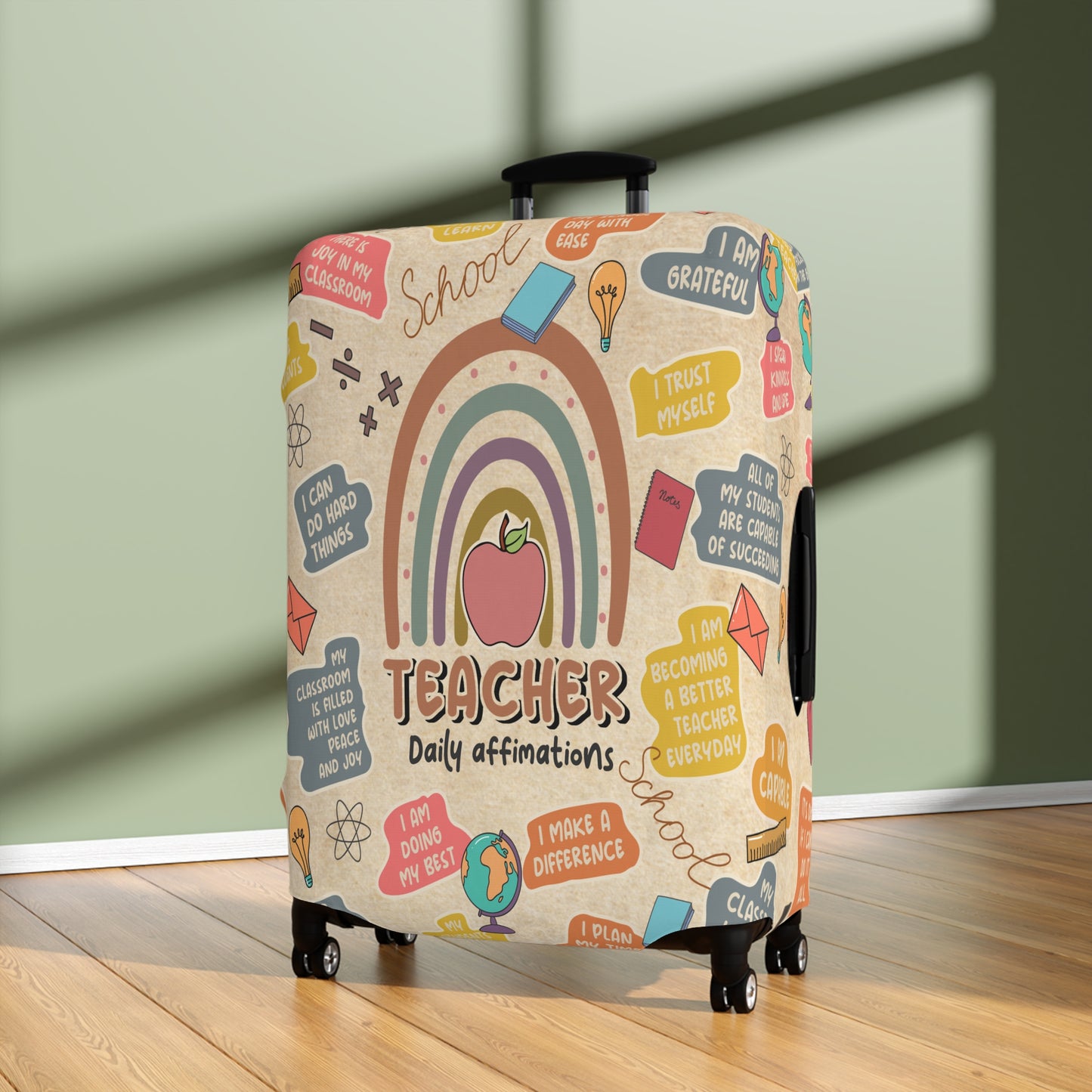 Luggage Cover, Teacher, Daily Affirmations, awd-1755