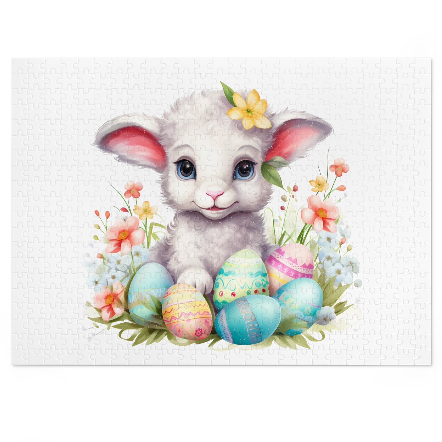 Jigsaw Puzzle, Easter, Lamb, Personalised/Non-Personalised (30, 110, 252, 500,1000-Piece)