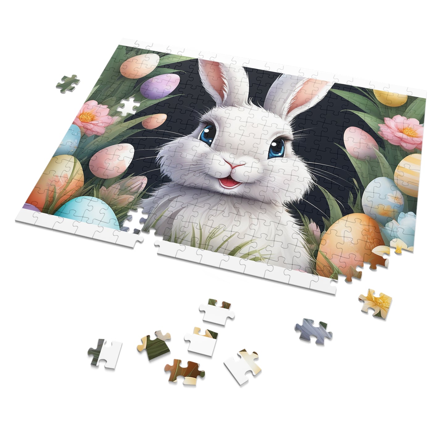 Puzzle, Easter, Rabbit, Personalised/Non-Personalised (30, 110, 252, 500,1000-Piece) awd-649