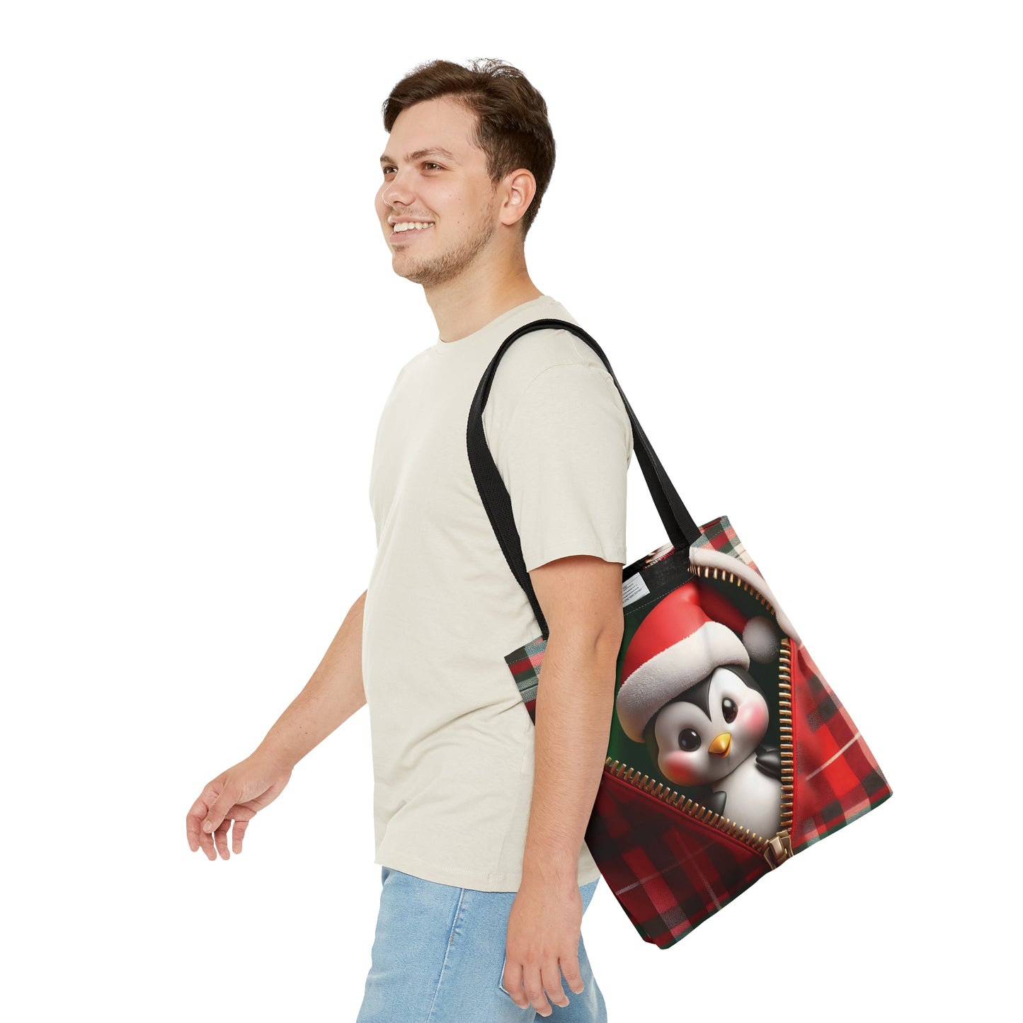 Tote Bag, Christmas, Penguin