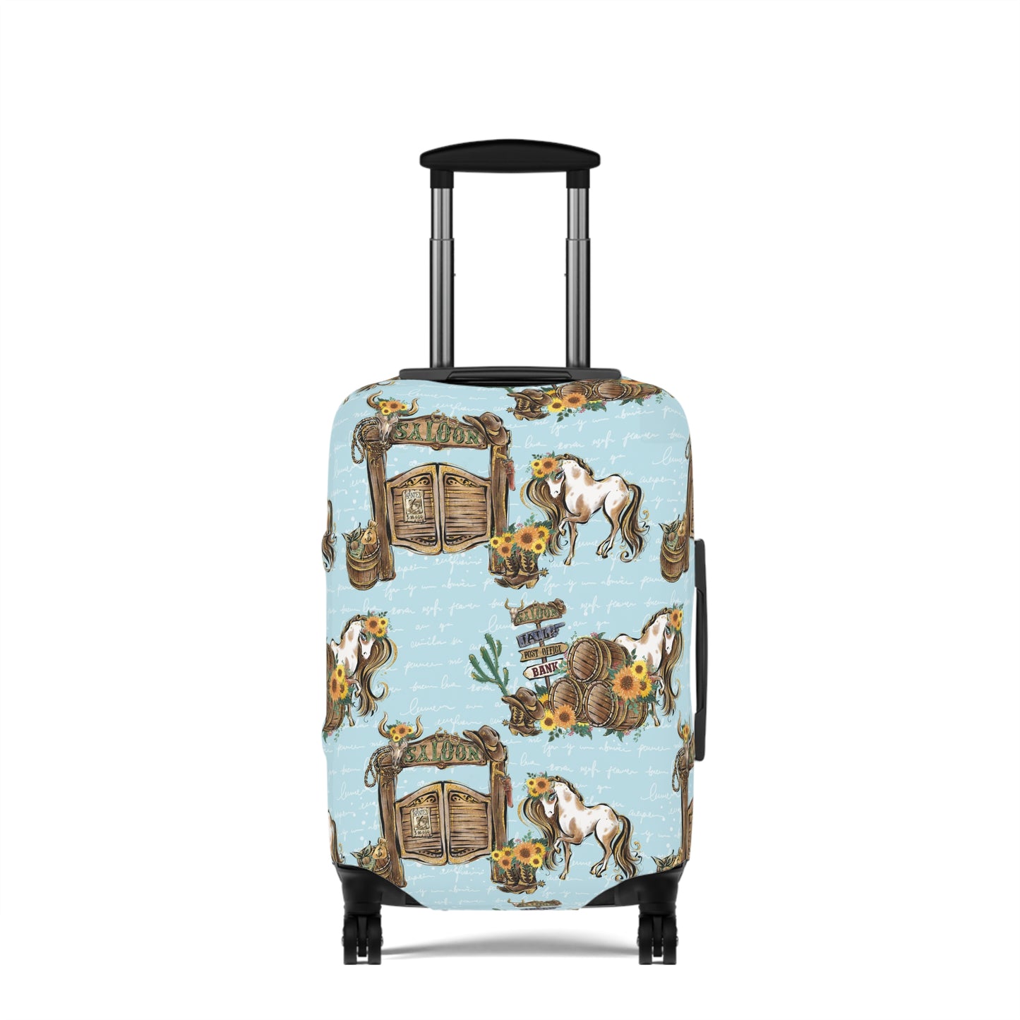 Luggage Cover, Howdy Cowboy Blue