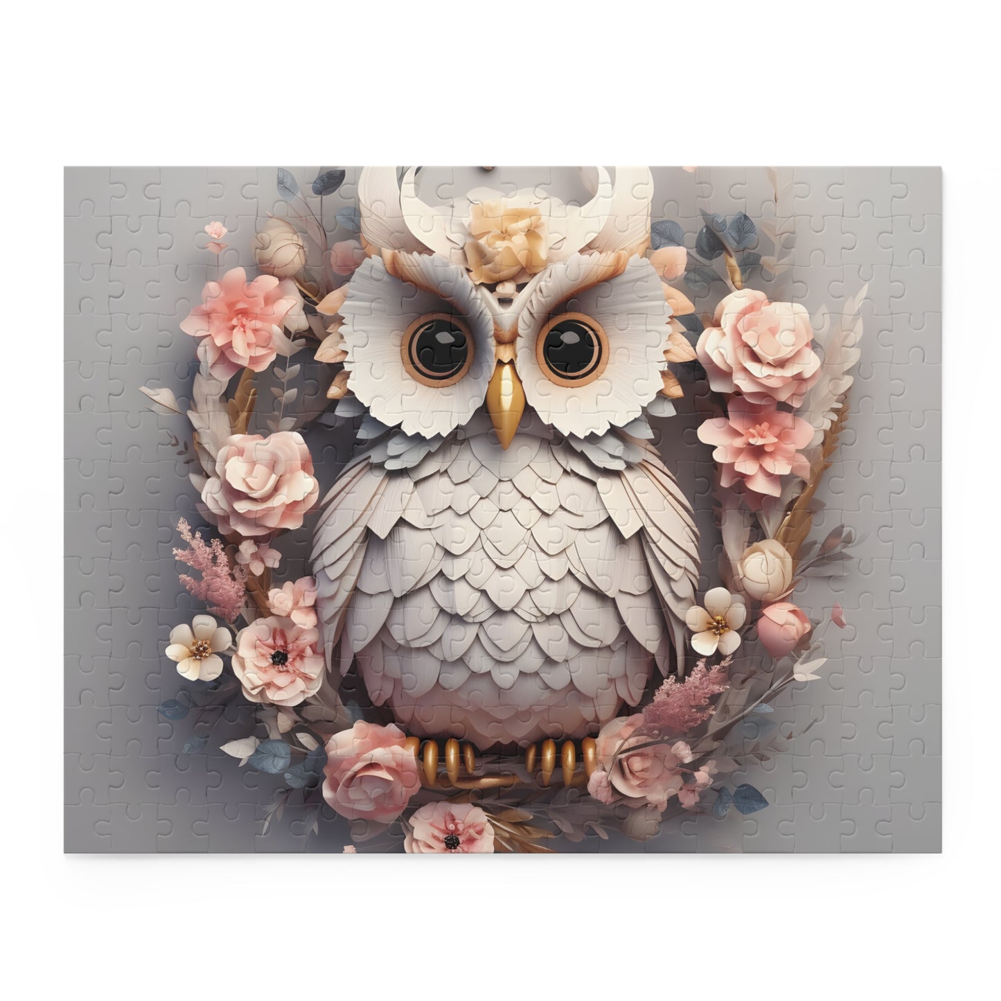 Personalised/Non-Personalised Puzzle, Owl (120, 252, 500-Piece)