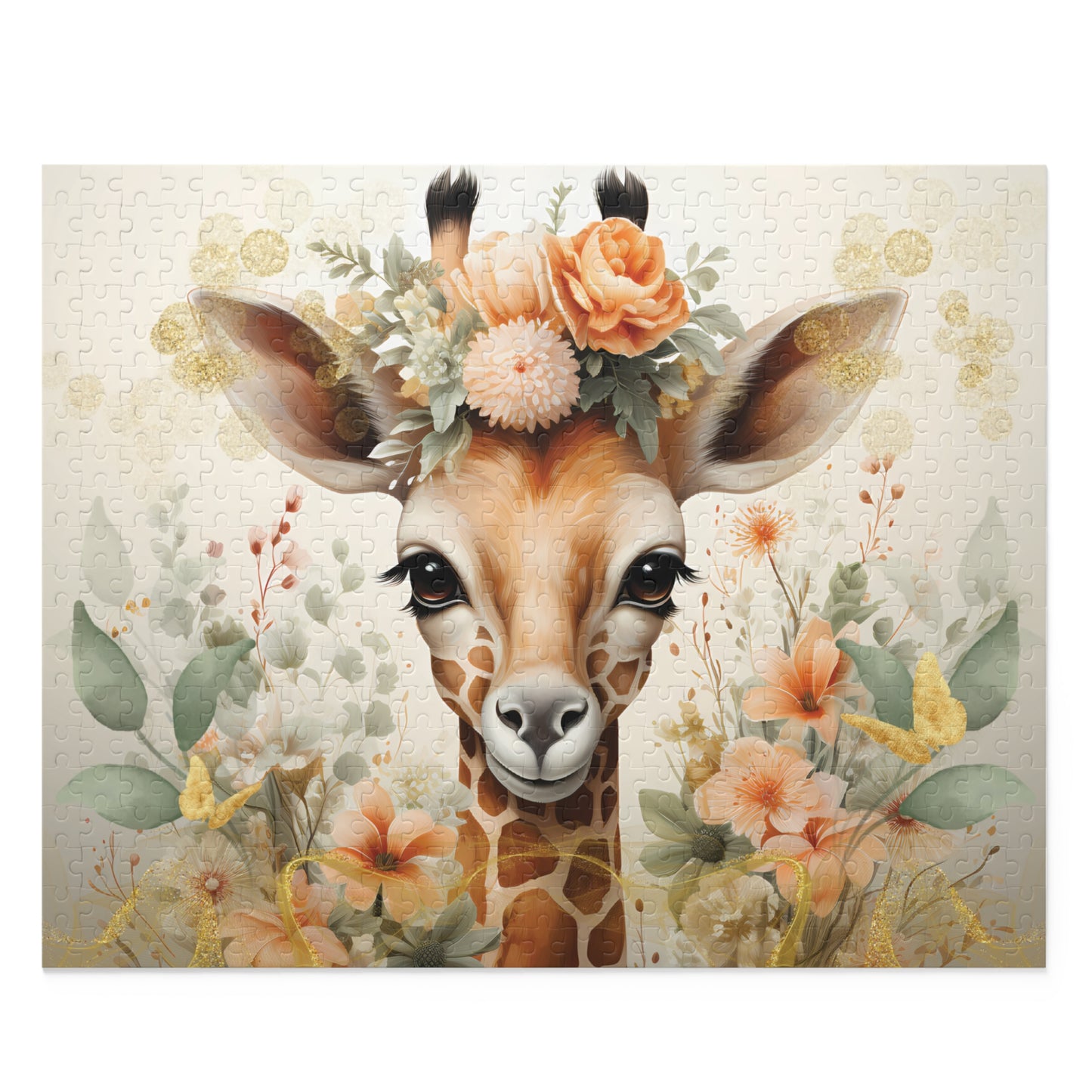 Personalised/Non-Personalised Puzzle, Giraffe (120, 252, 500-Piece)